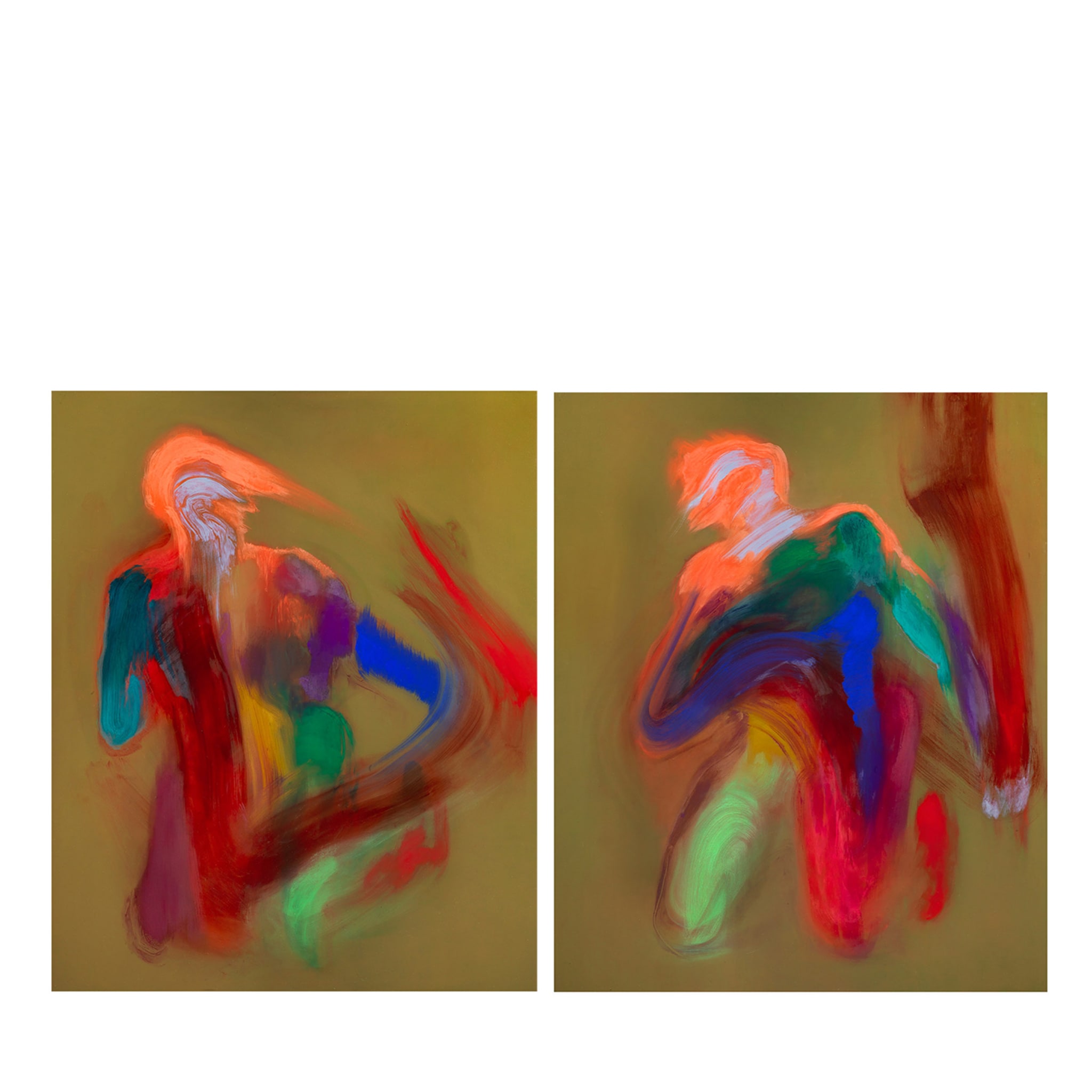 Spring 2020 Diptych Painting - Main view