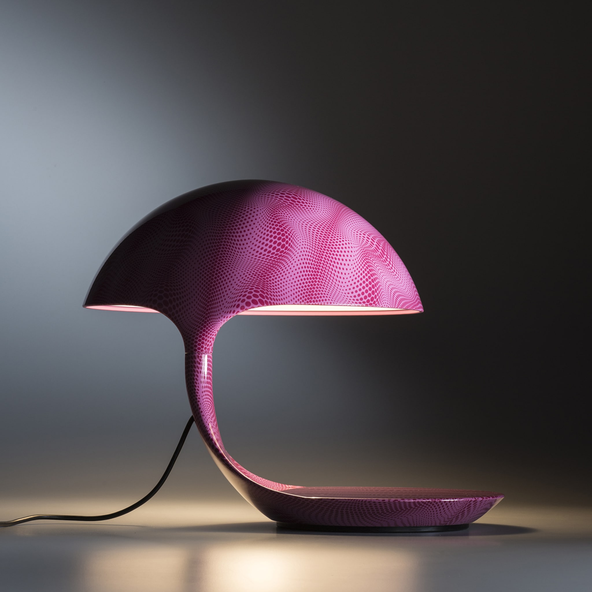 Cobra Texture Dotted Pink Table Lamp by Karim Rashid - Alternative view 3