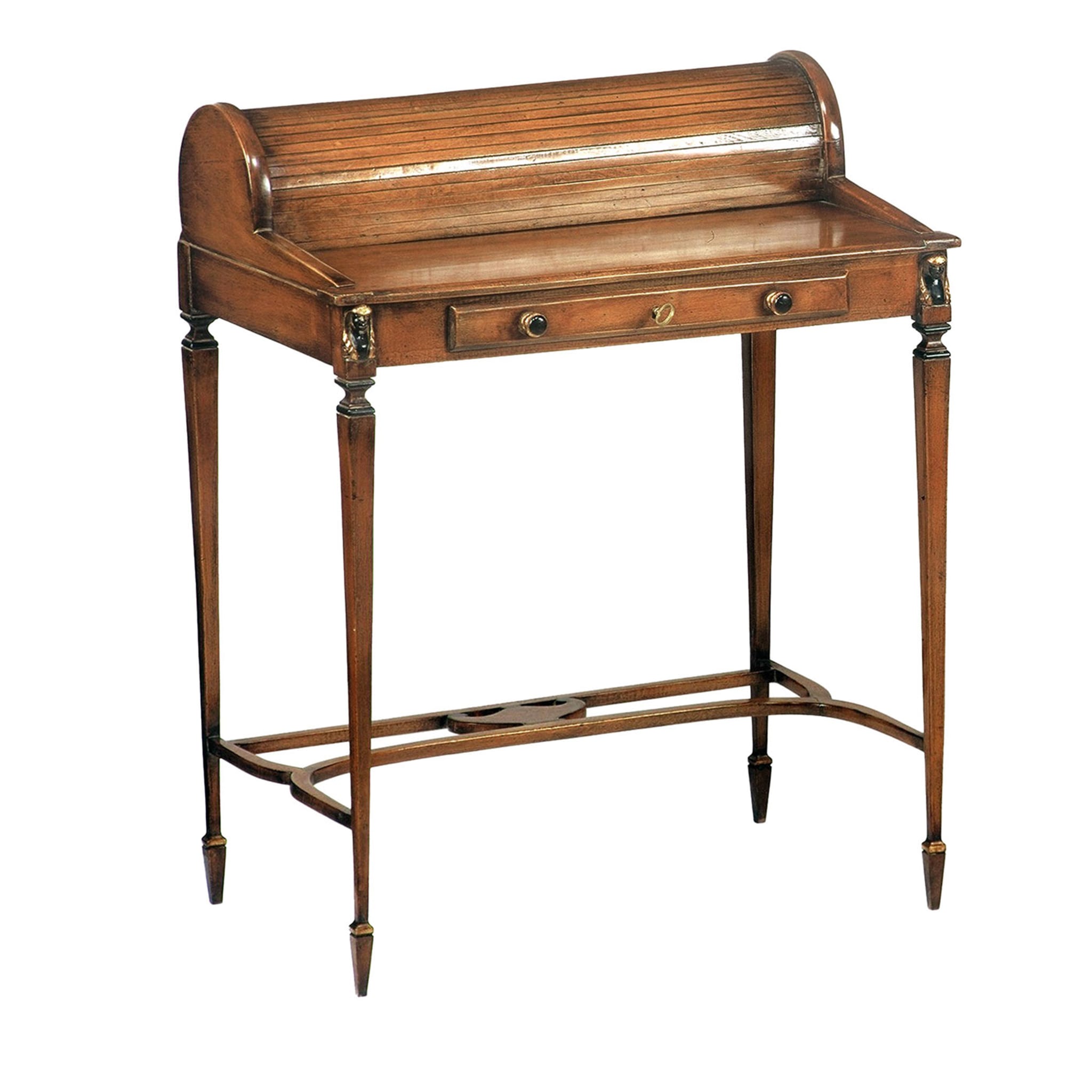 Small roll top store writing desk