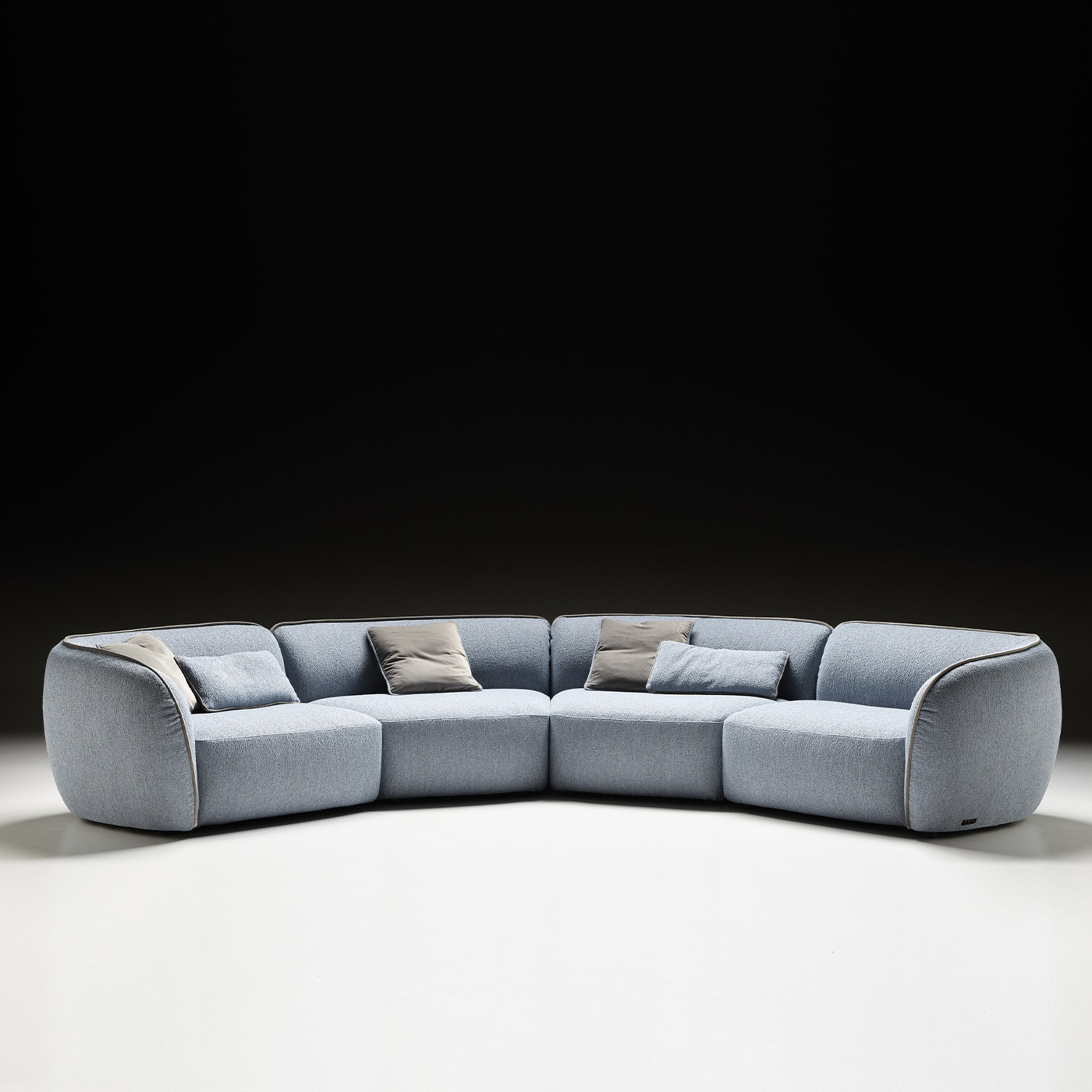 Erasmo Gray Sofa - Alternative view 1