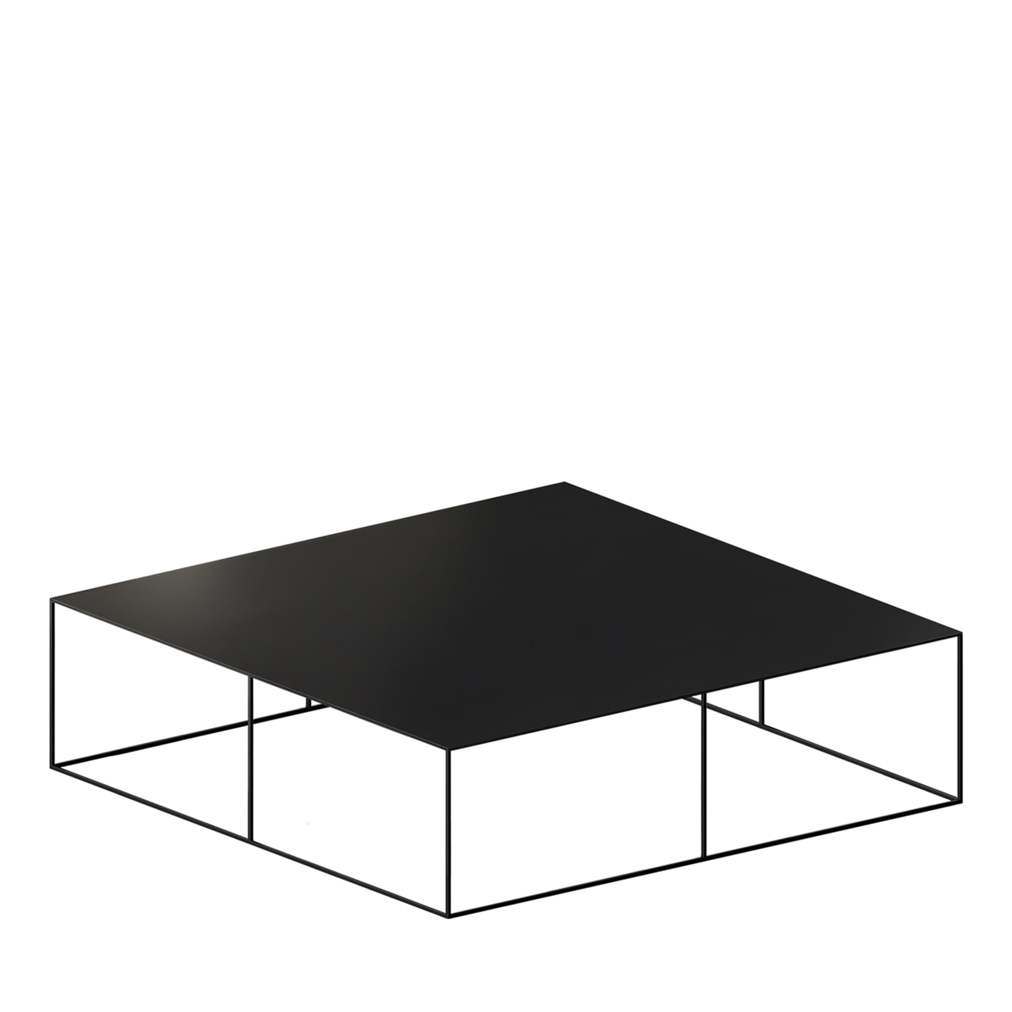 Slim Irony Square Black Coffee Table by Maurizio Peregalli - Main view