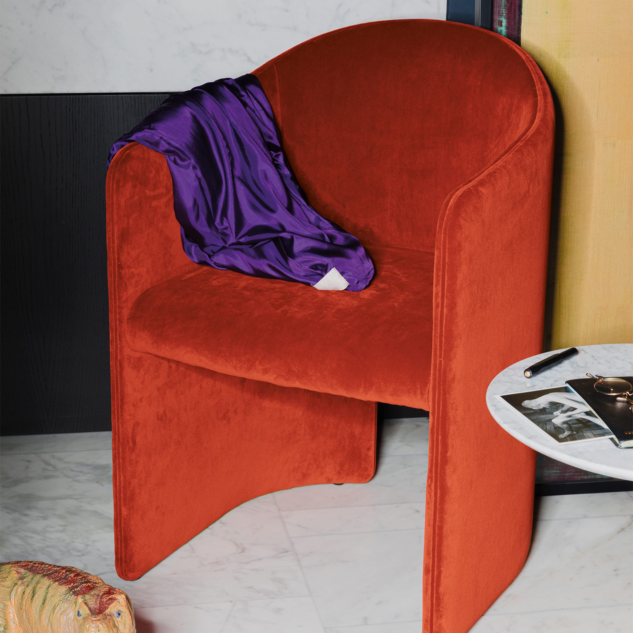 Brera Red Chair by Dainelli Studio  - Alternative view 1