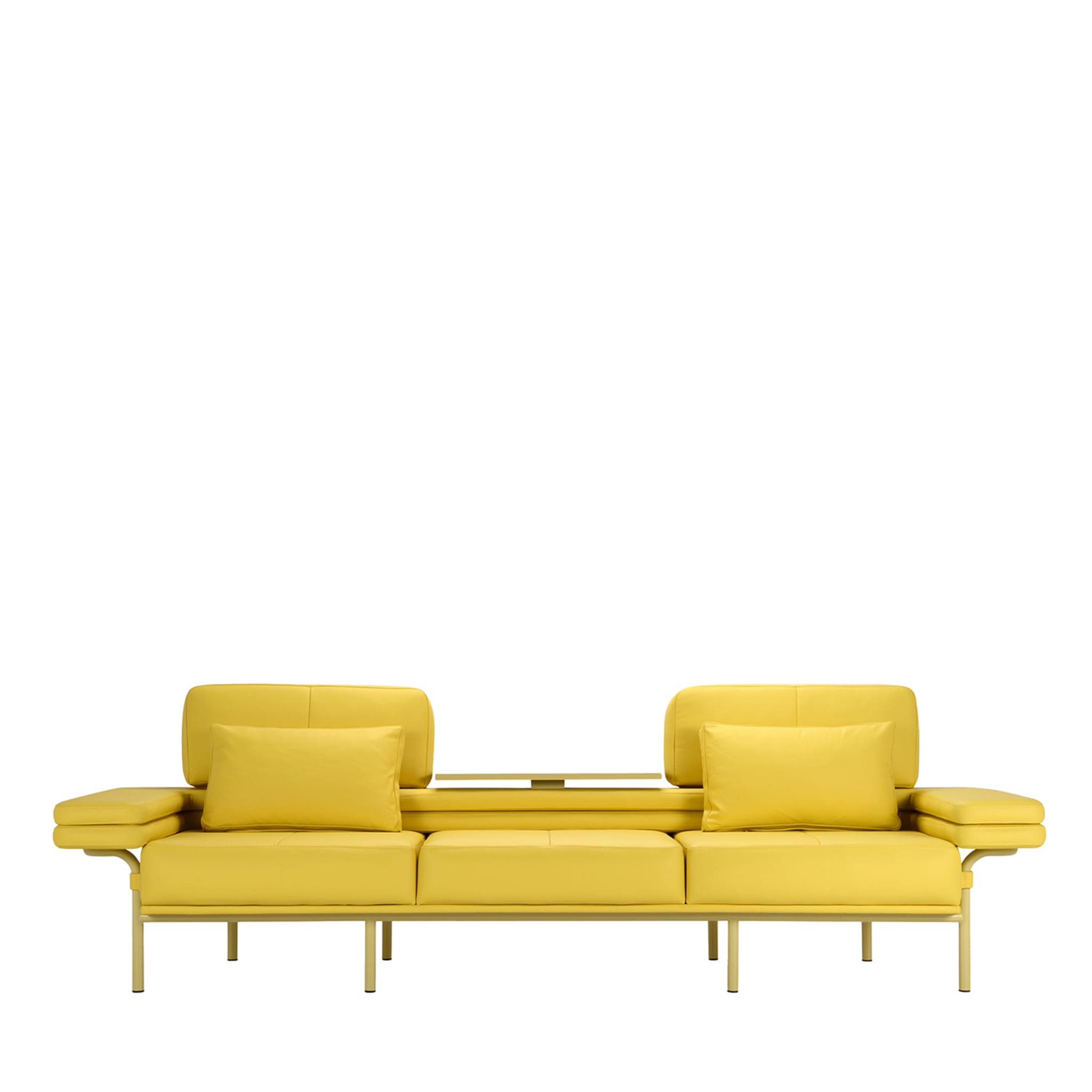 Gelbes 3-sitzer-sofa leo mit auflage von Daria Zinovatnaya - Hauptansicht