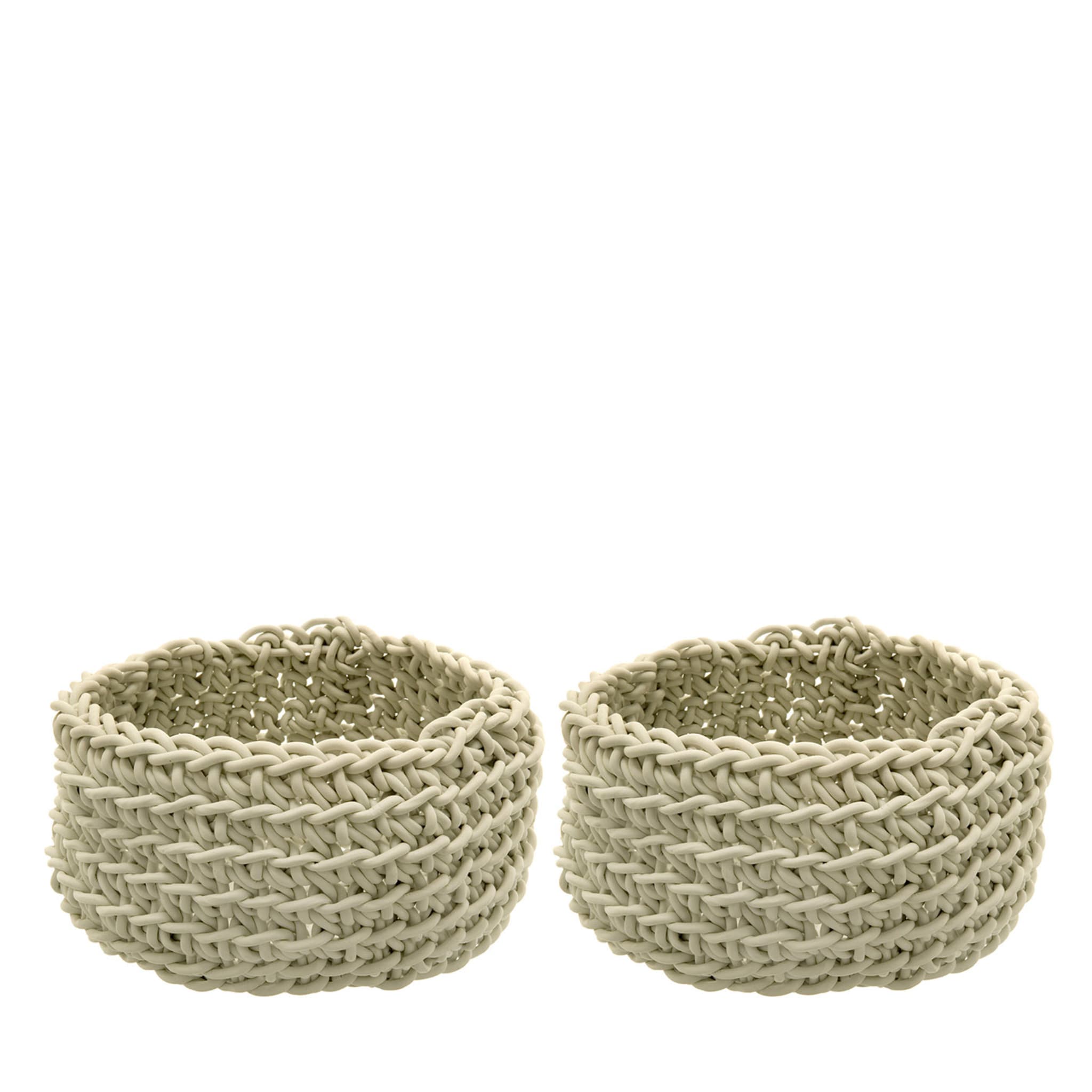 Set of 2 Sottile Ecru Baskets by Rosanna Contadini - Main view