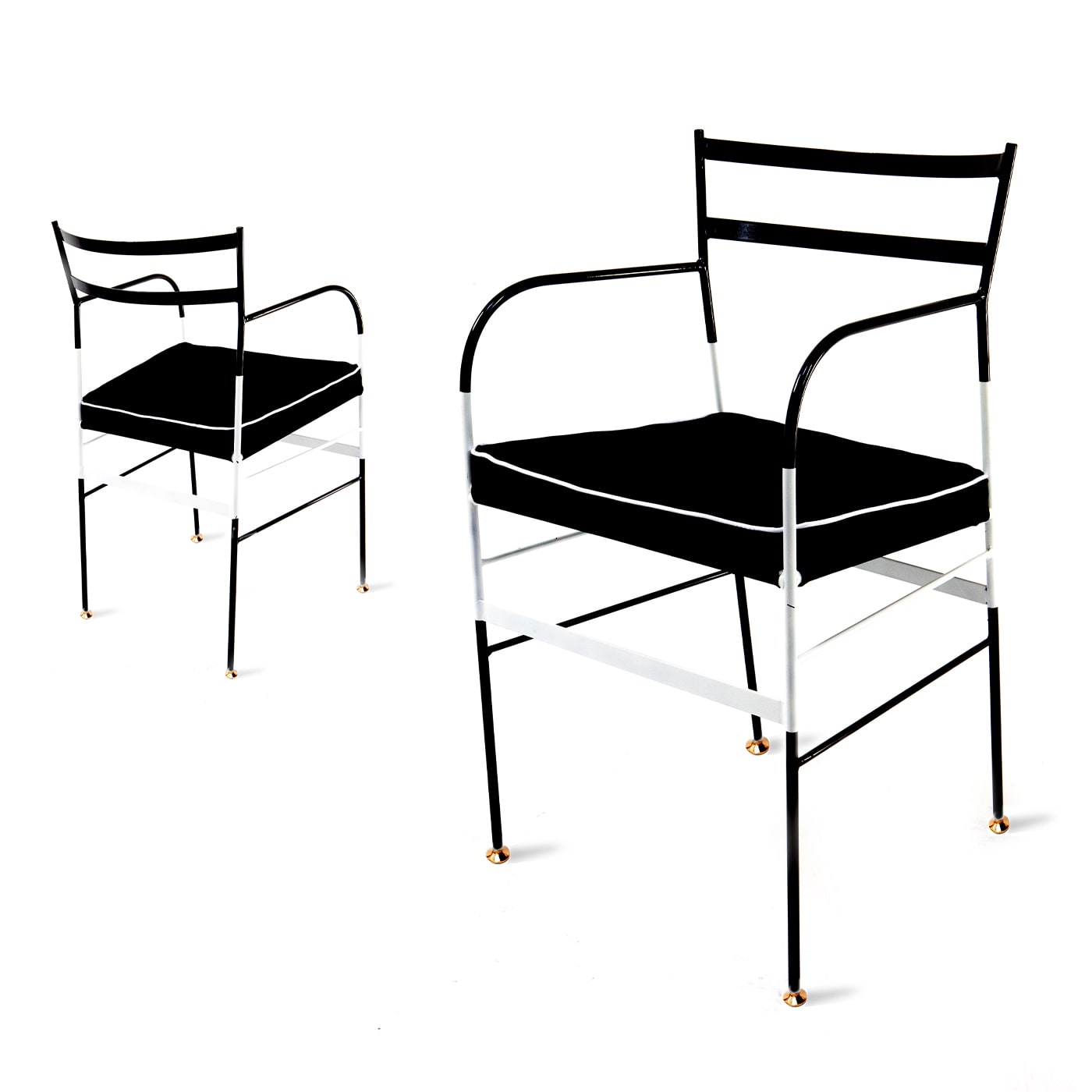 Set of 2 Paul Black & White Chairs - Sotow