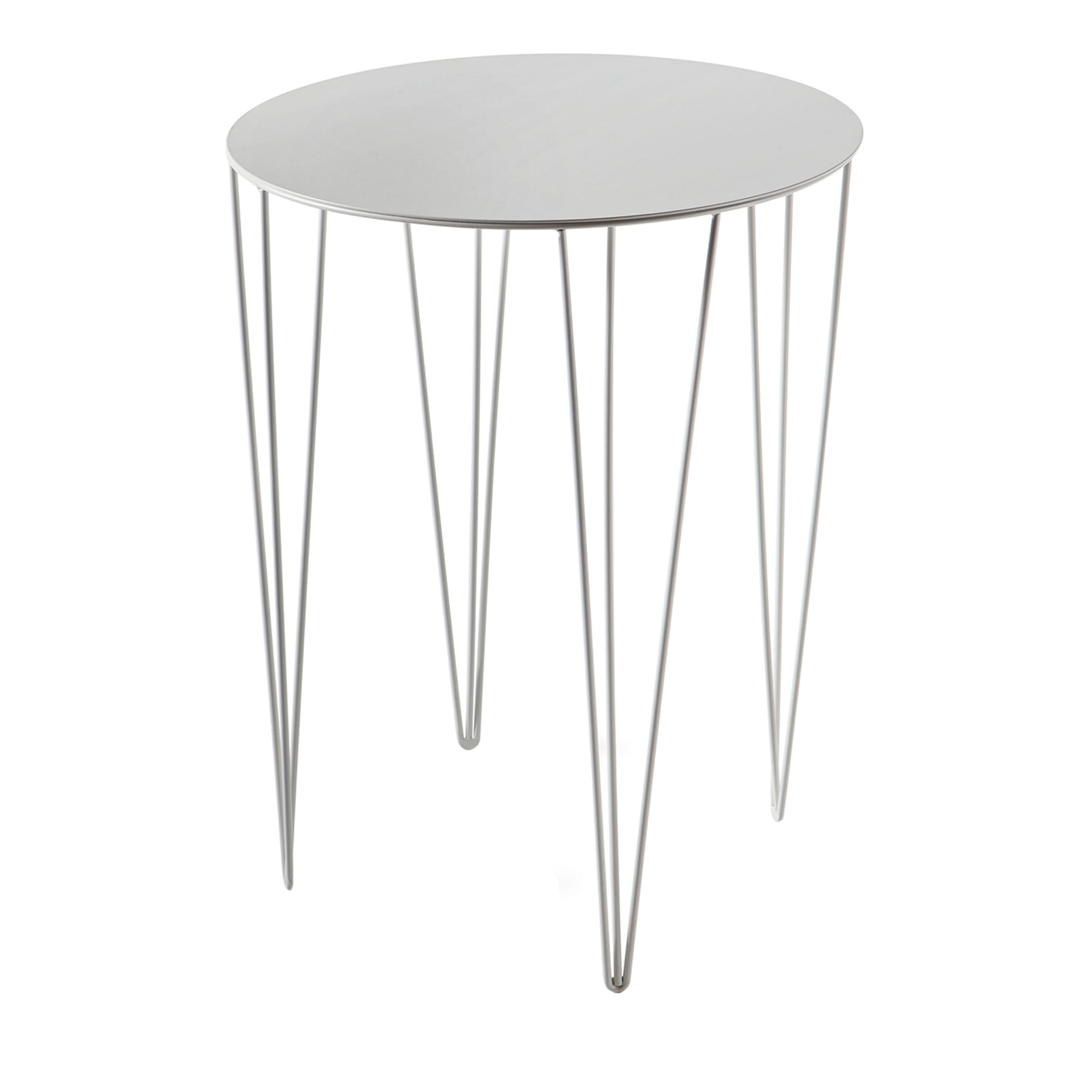 Chele White Round Side Table #1 - Main view