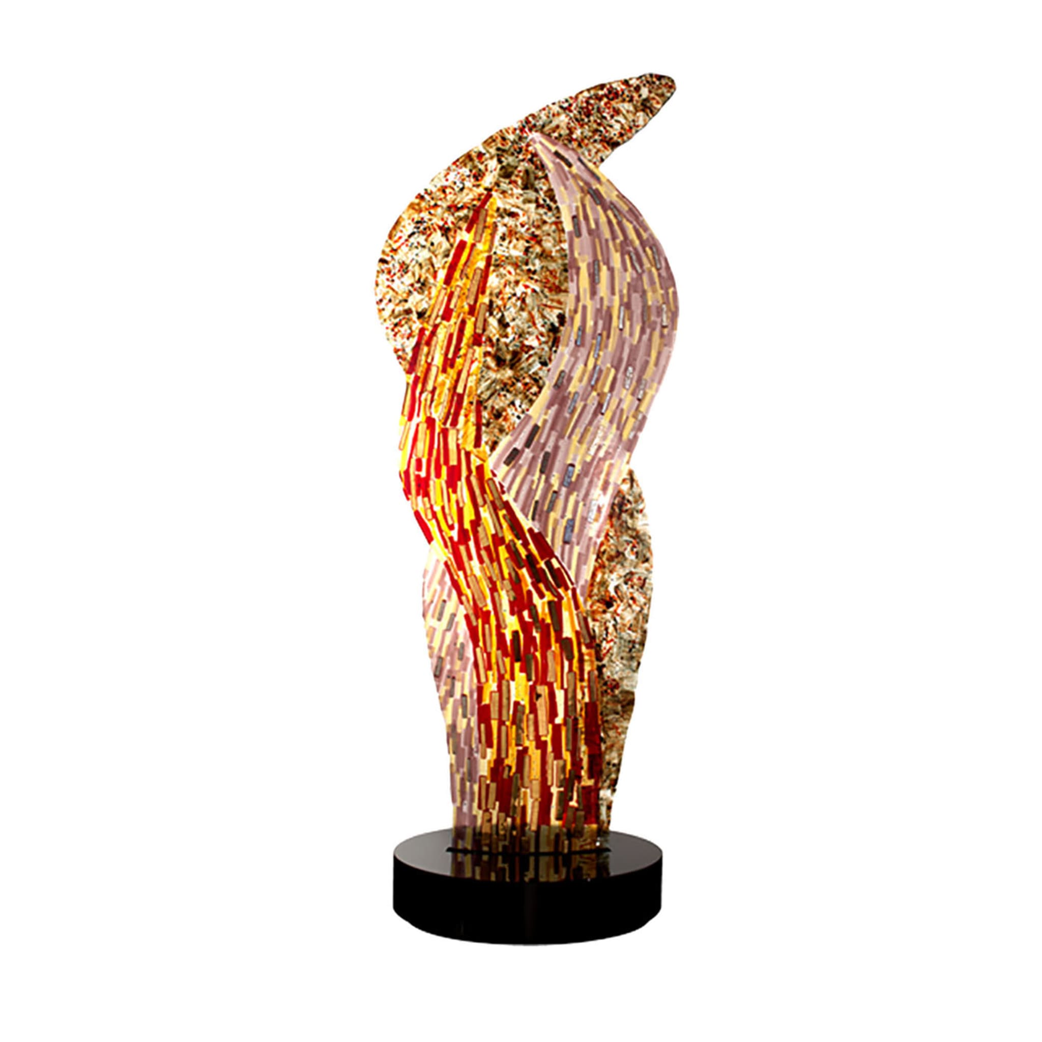 Sculpture polychrome Blaze - Vue principale