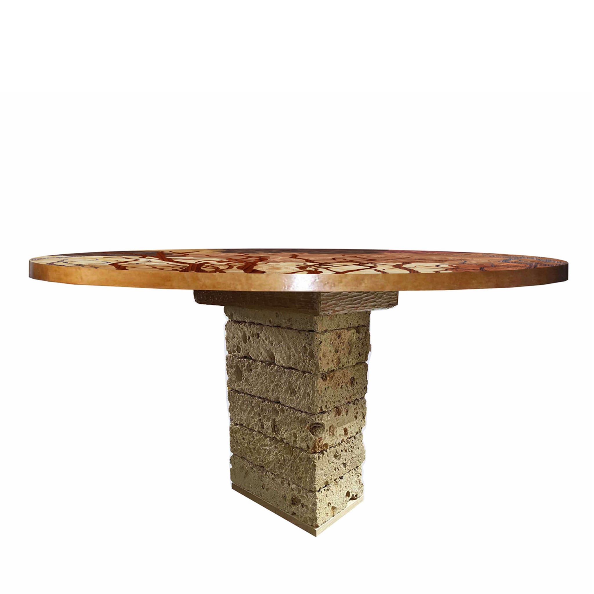 Tarsia Tables Tt2 Round Polychrome Table by Mascia Meccani - Alternative view 3