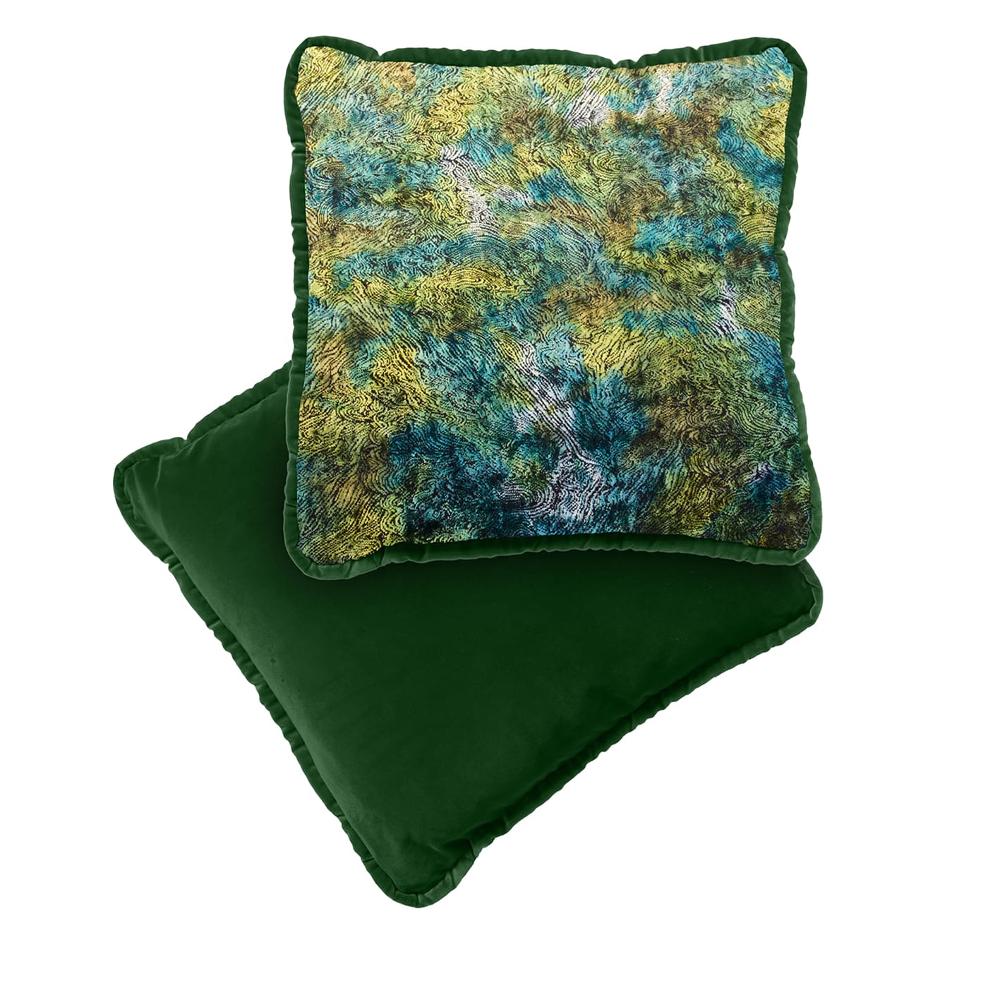 Emerald green velvet clearance cushion