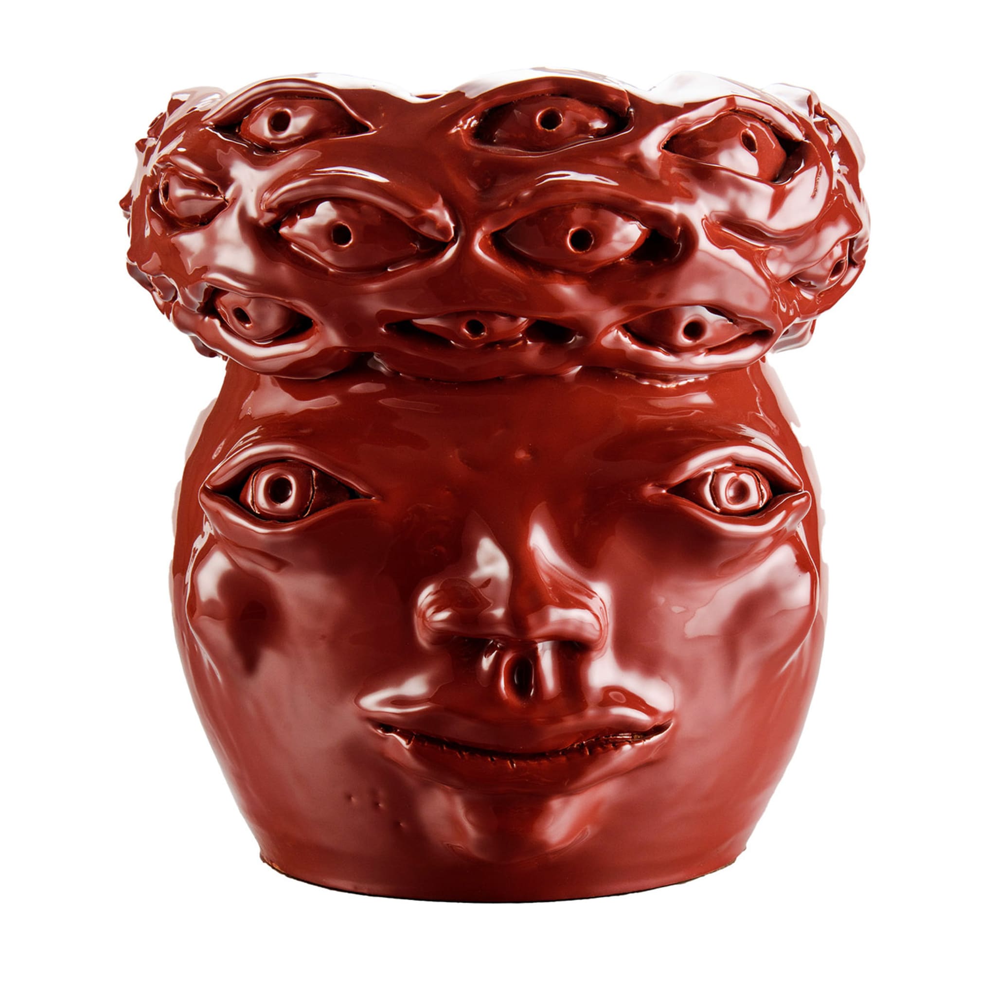 Red Eye Moorish Head Vase - Main view