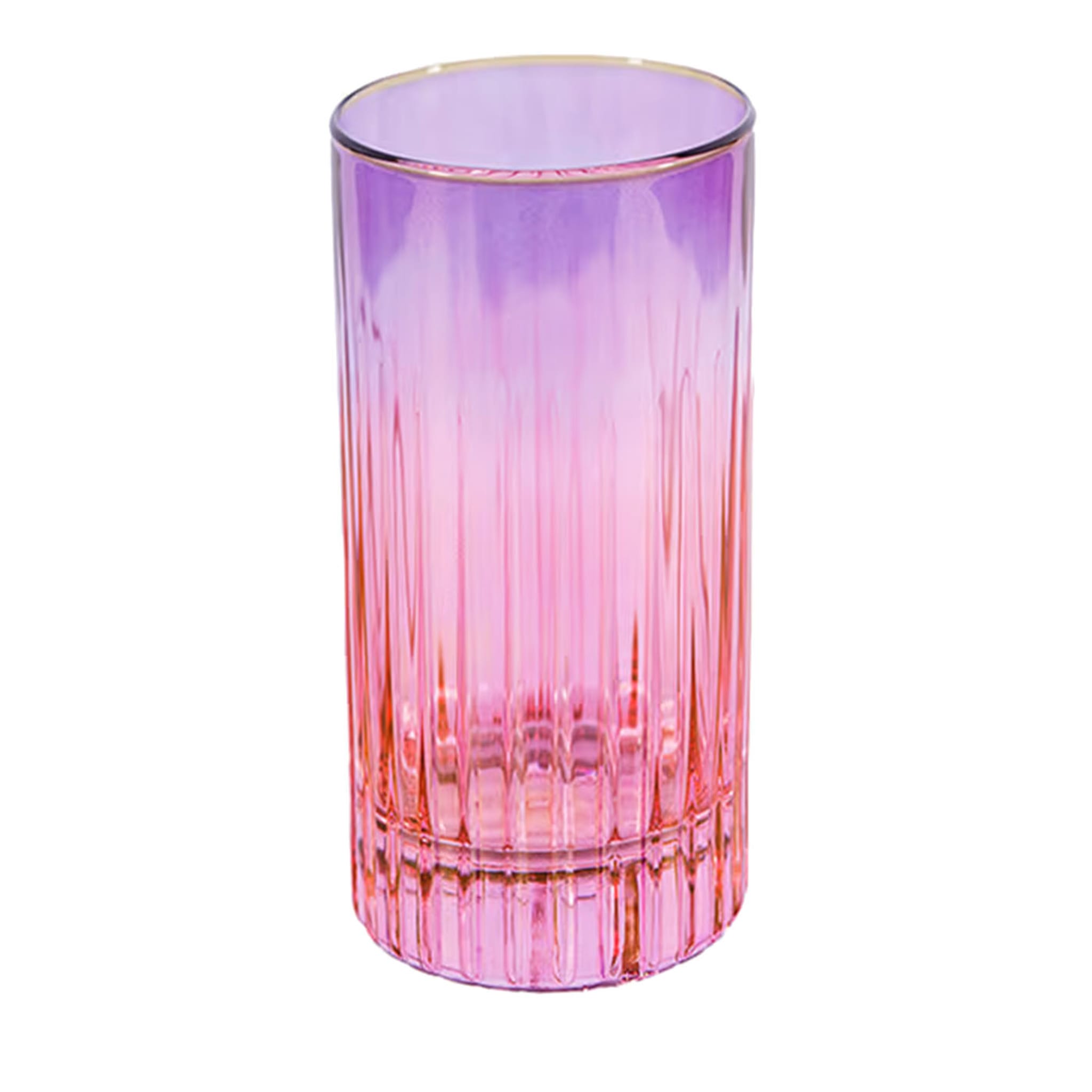 Domina Set di 2 bicchieri tumbler alti viola-rosa - Vista principale