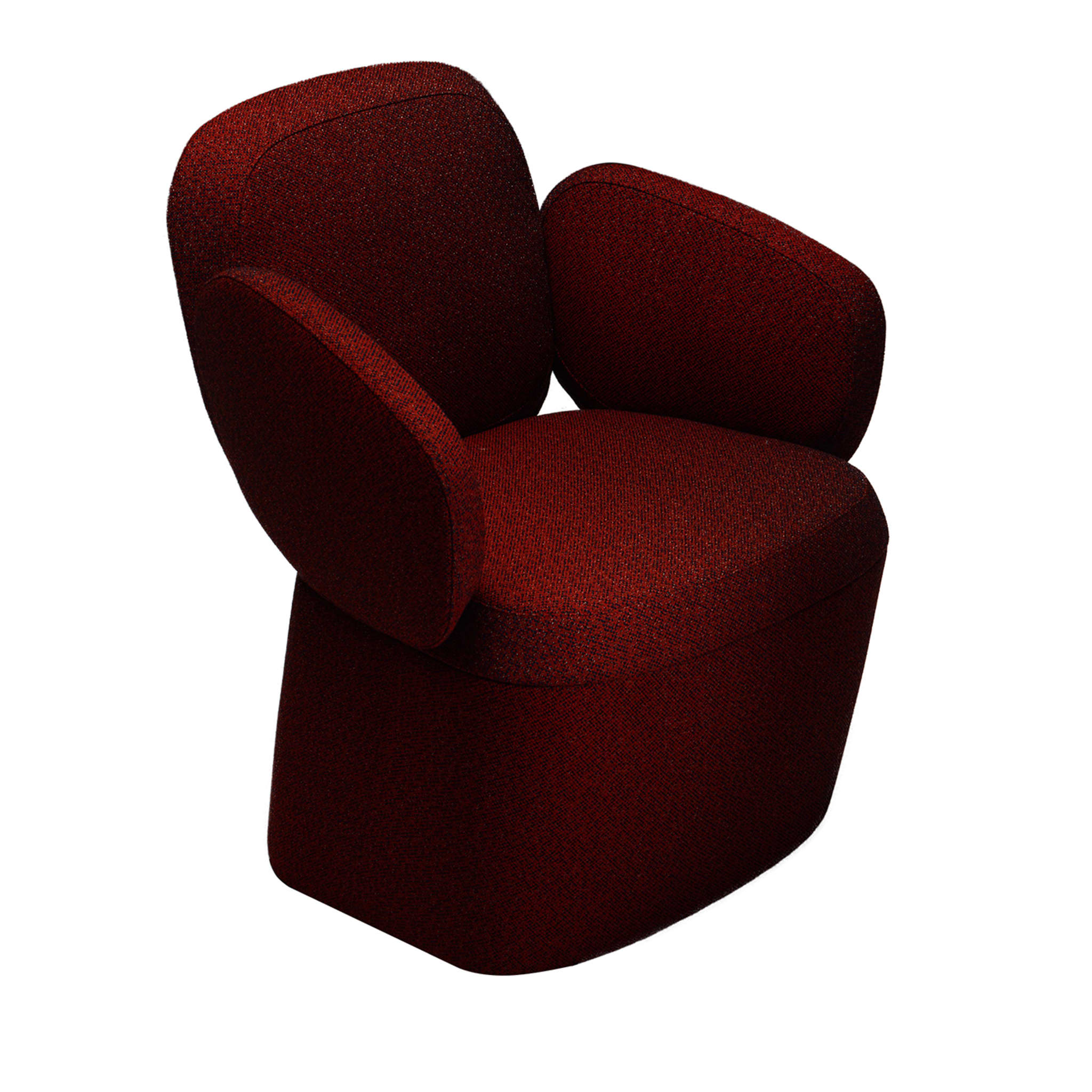 Chaise rouge Sassi de l'Atelier Oï La Manufacture