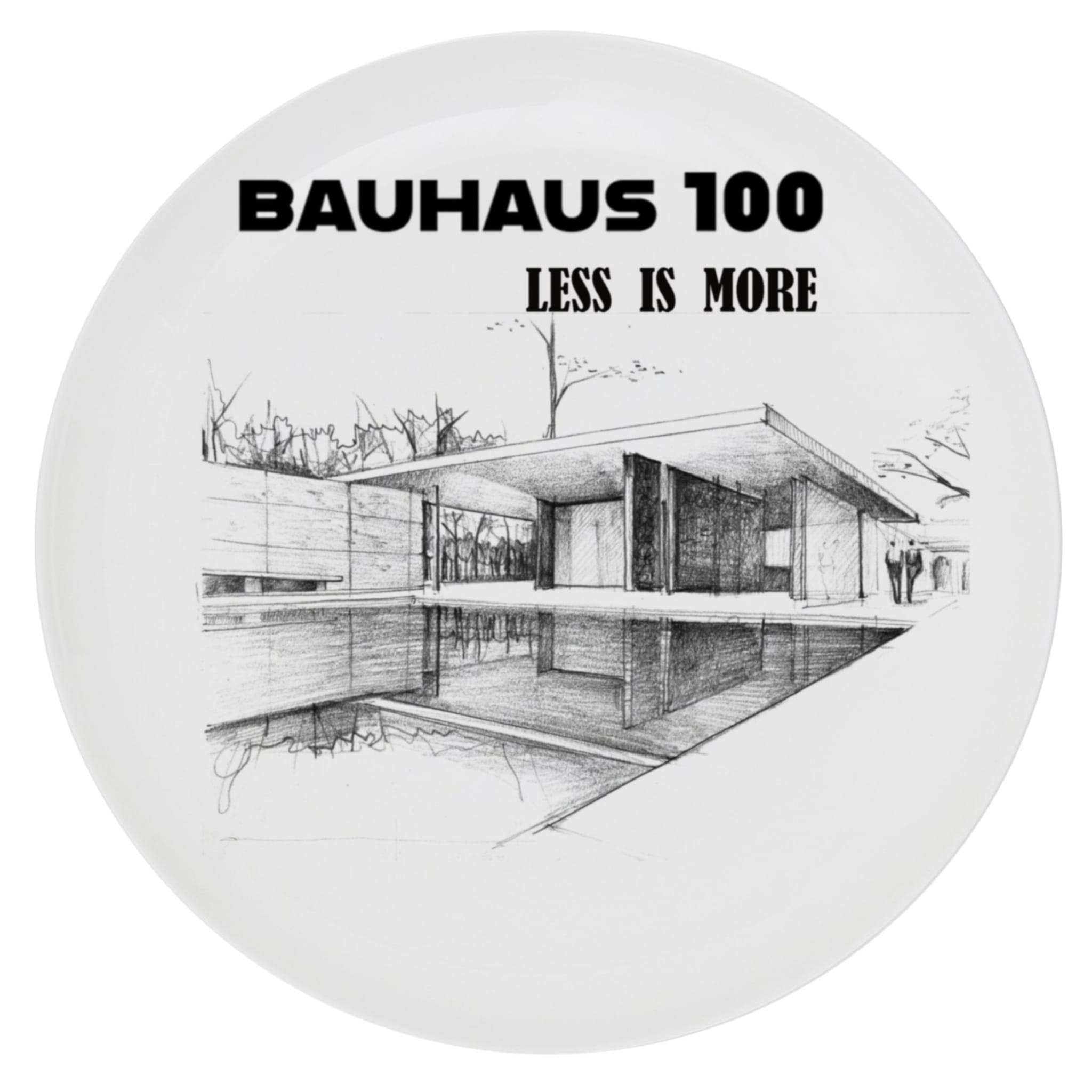 Set of 6 Plates Bauhaus 100 Years Less Is More Plate - Main view