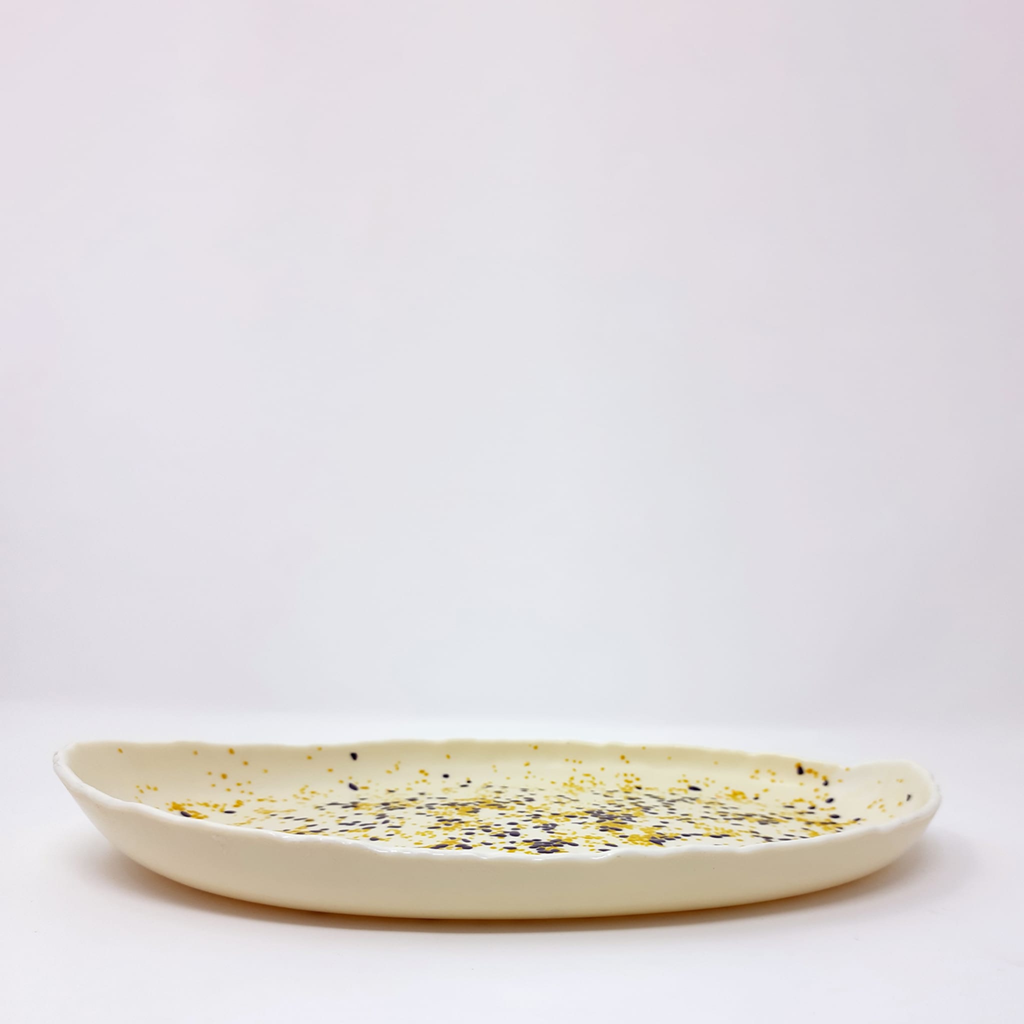 Terrazzo Pattern Ivory  Glass Serving Platter - Alternative view 4