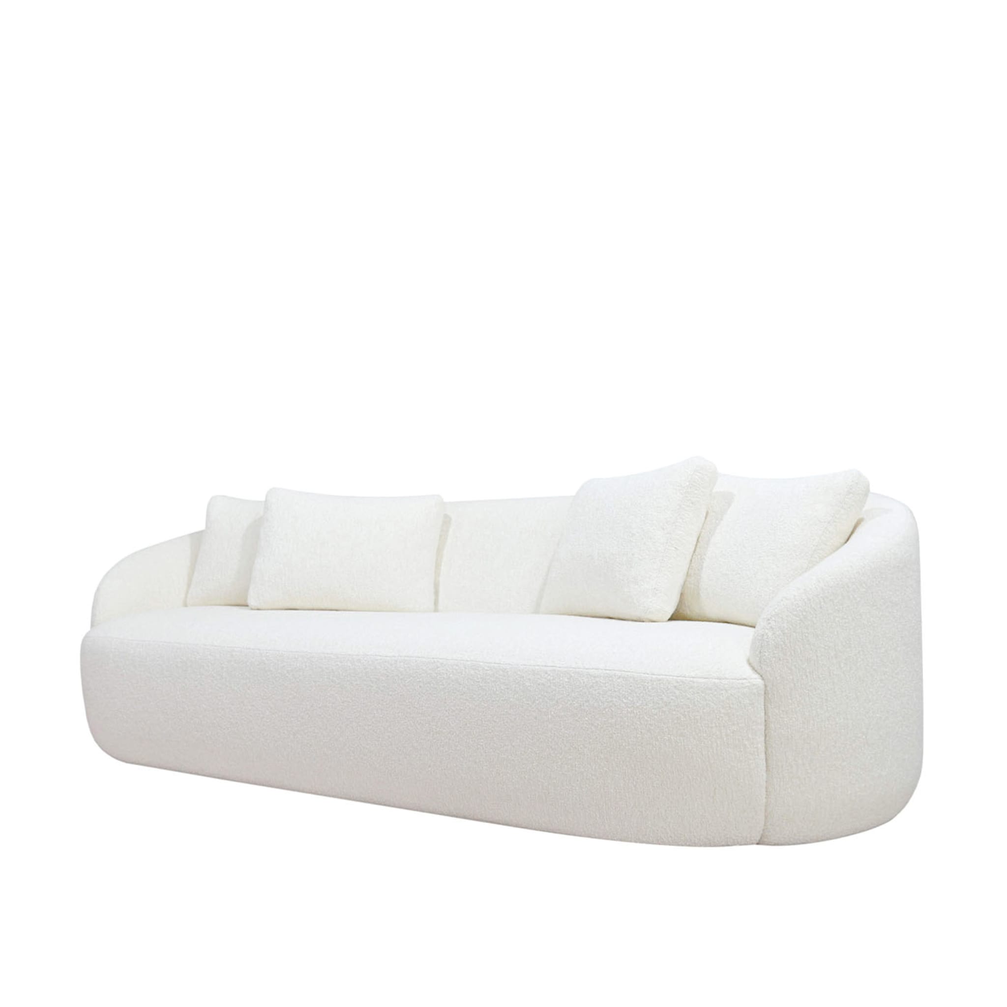 Cottonflower' Sofa 240 in White Boucle Fabric - Alternative view 1