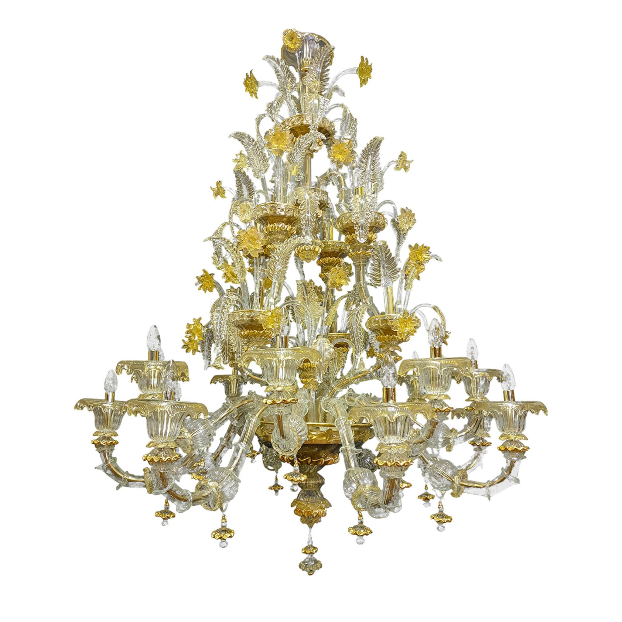 Rezzonico-style Gold and Crystal Chandelier #3 - Main view