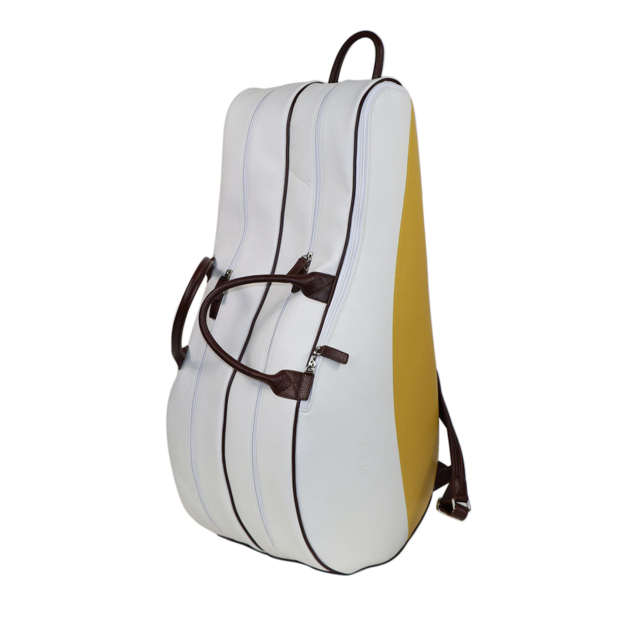 White and Brown Tennis Bag - Main view