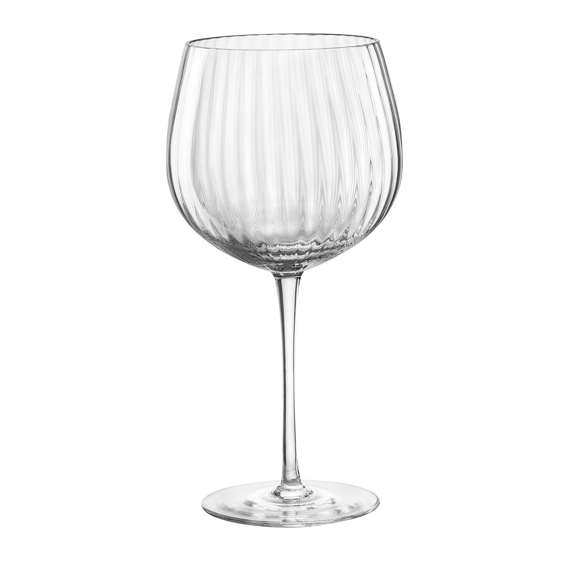 Tolomeo Rigadin Bicchiere trasparente da vino rosso - Vista principale