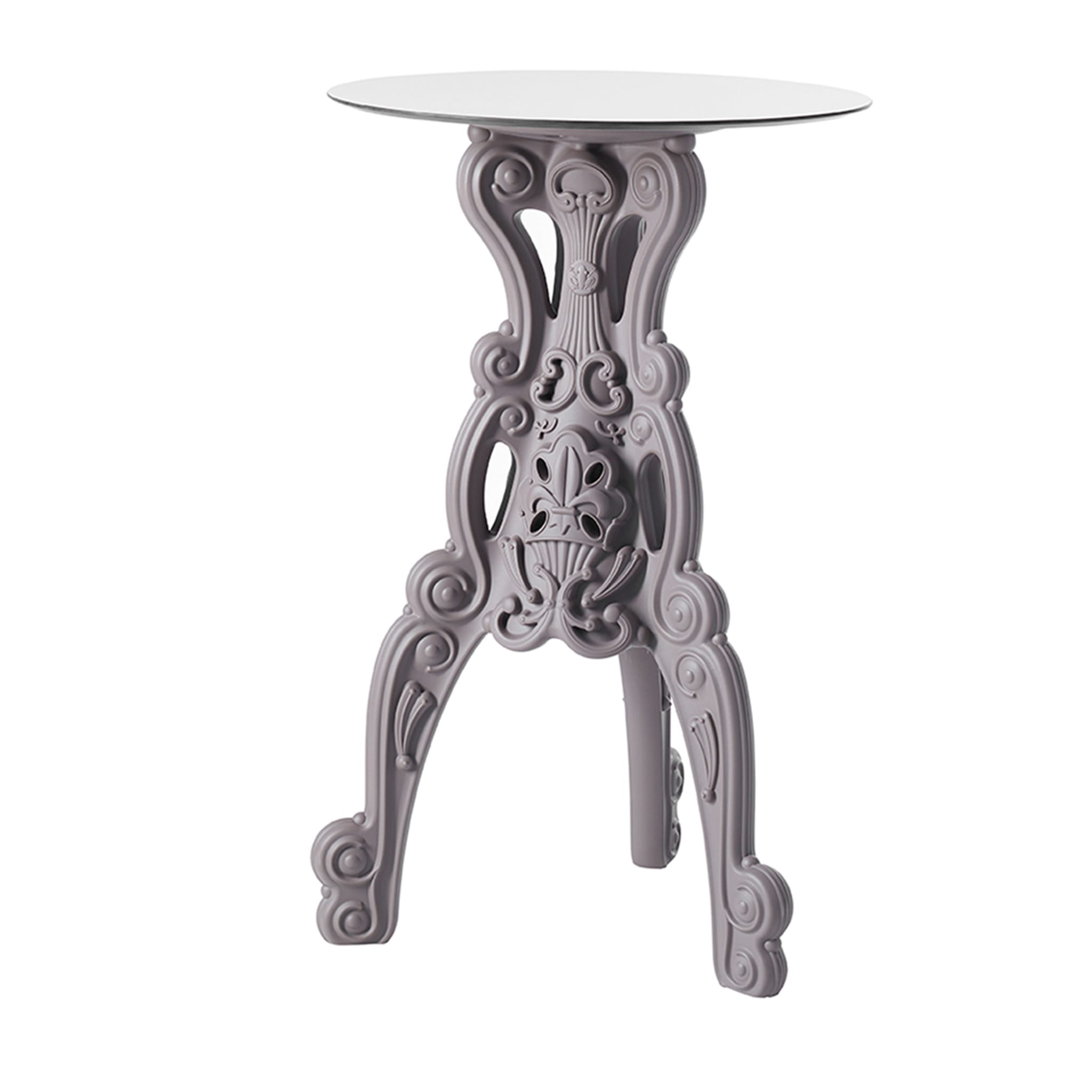 Master of Love Argil Gray Bistro Table with Round Top - Main view