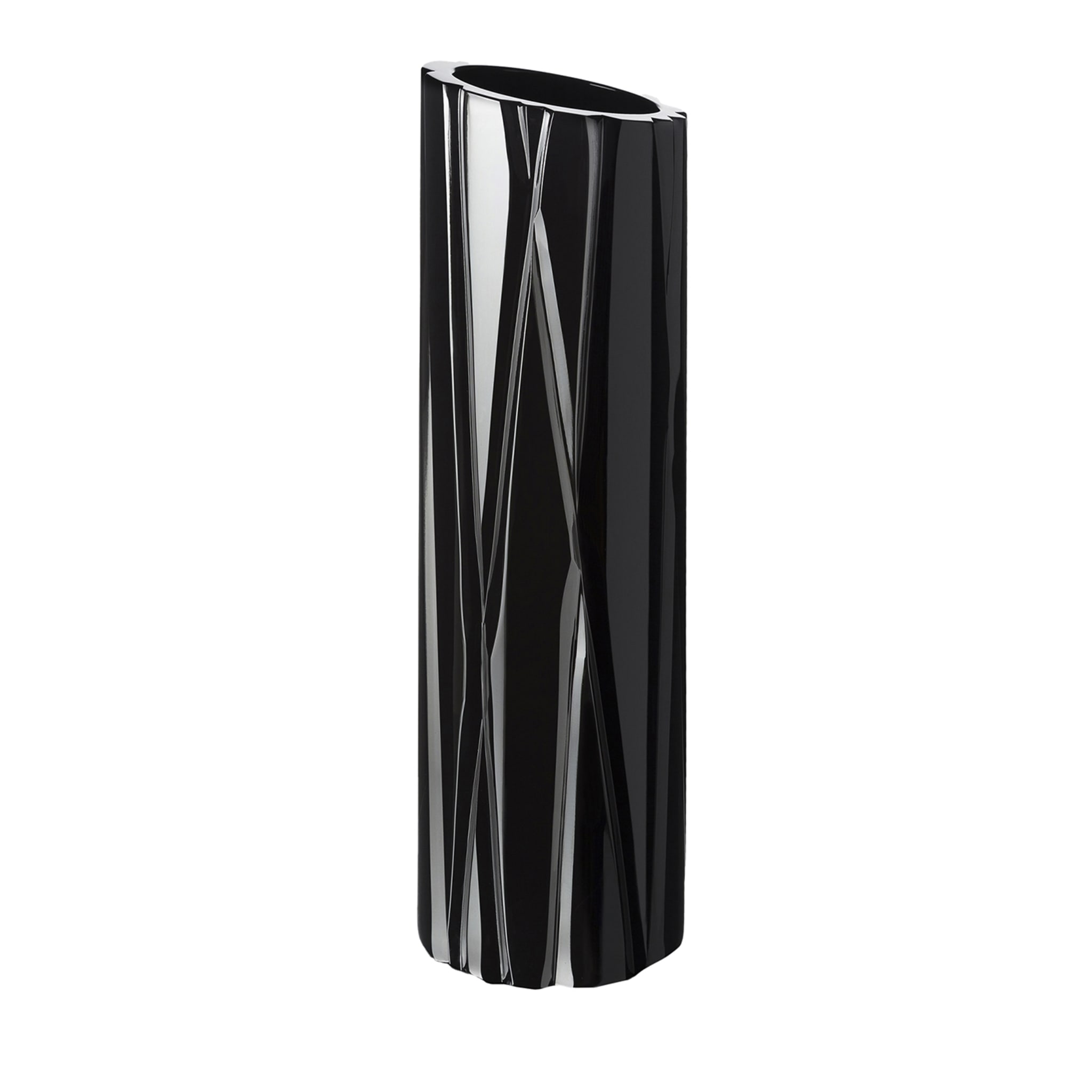 Grand vase en verre noir Manhattan - Vue principale