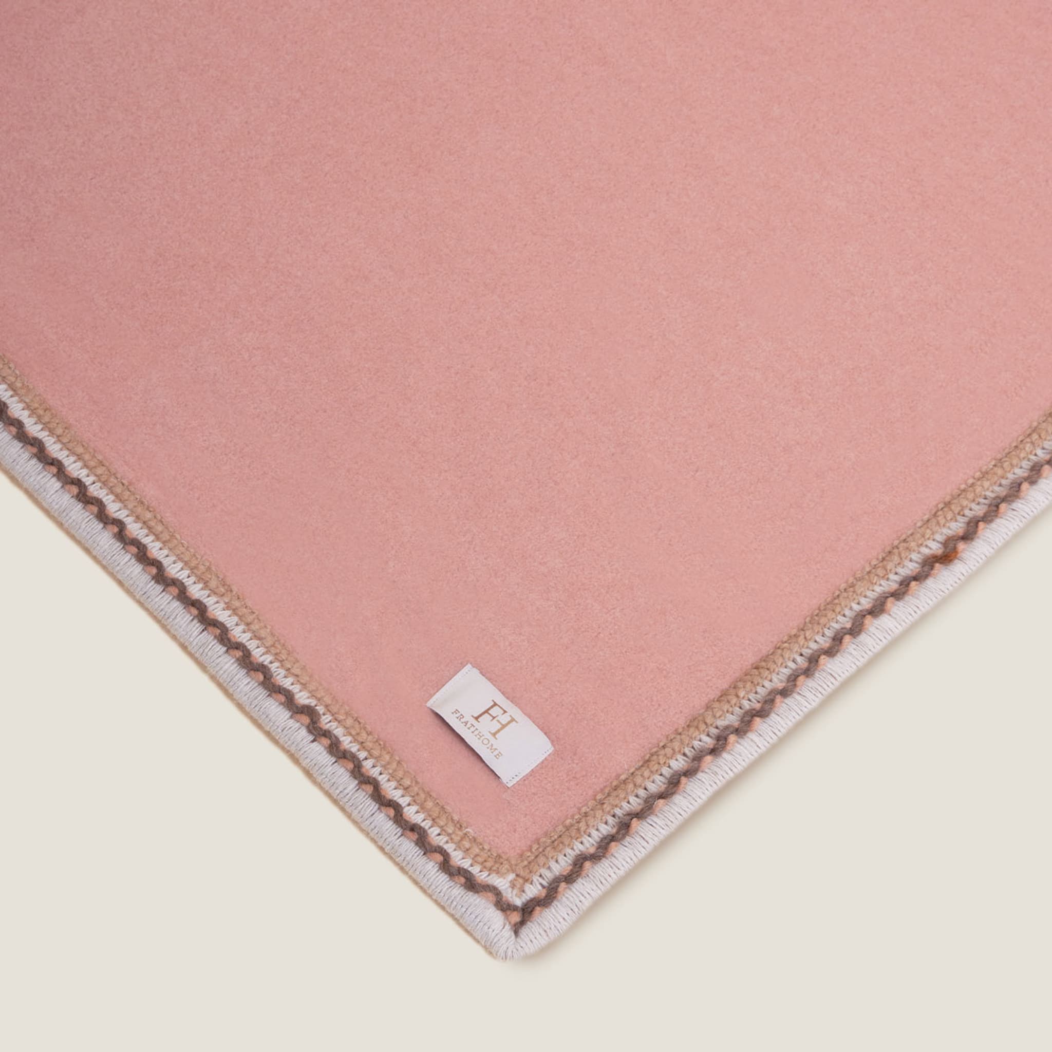Couverture en coton doux rose - Vue alternative 1