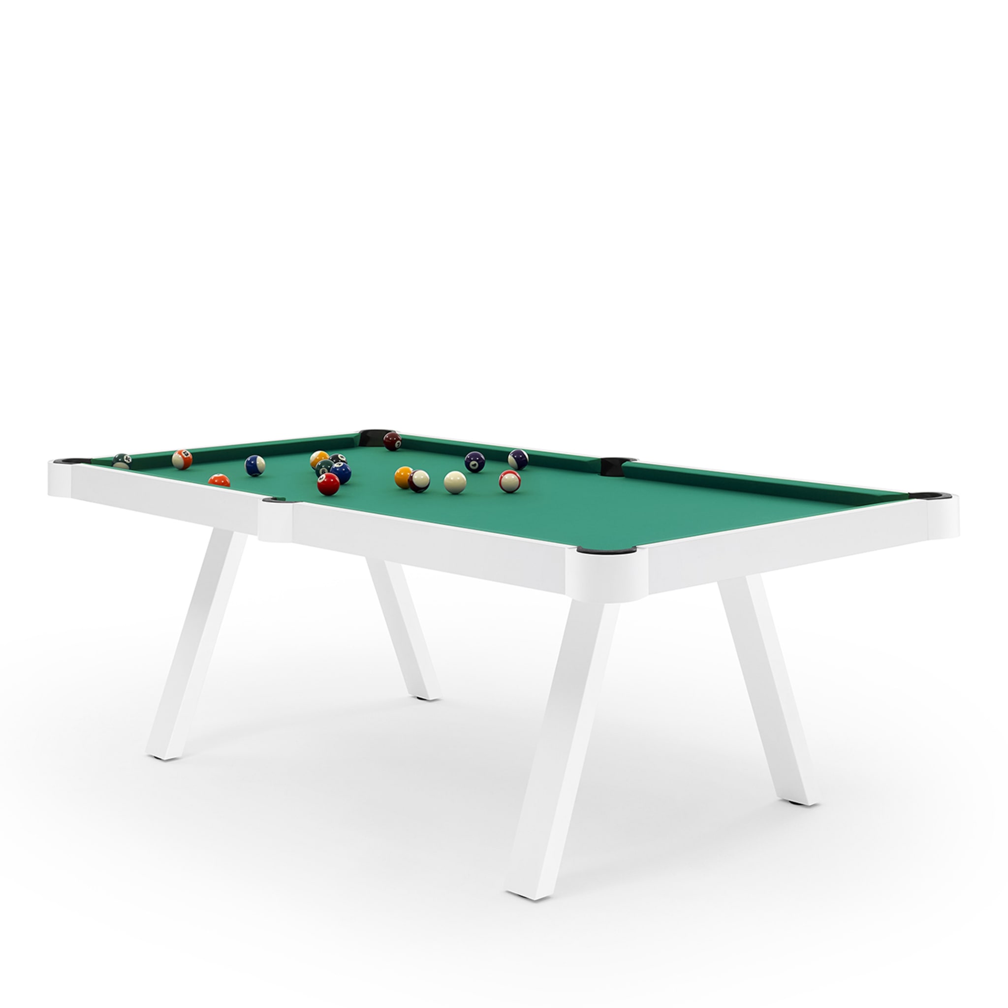 Carambola Etoile 7' White Pool Table by Basaglia + Rota Nodari - Alternative view 1