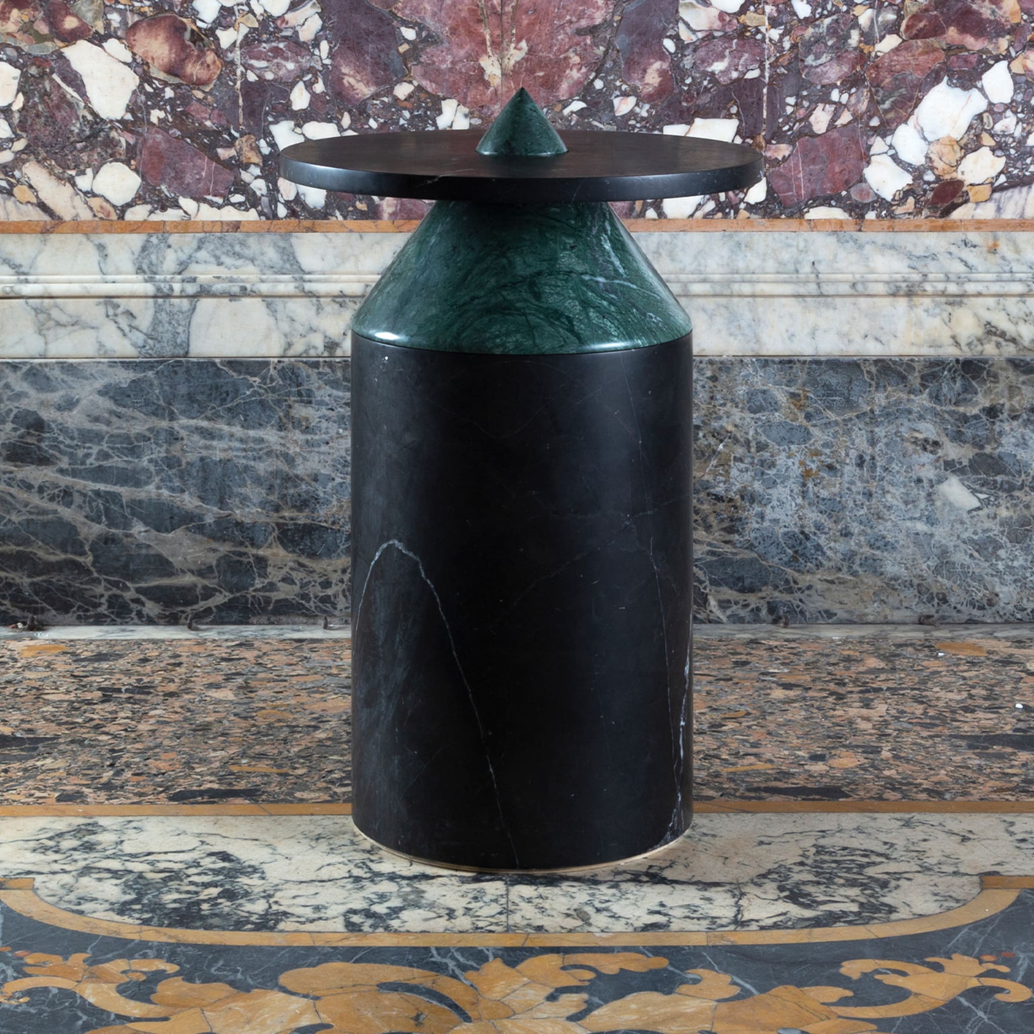 Totem Black/Green Coffee Table by Karen Chekerdjian  - Alternative view 4