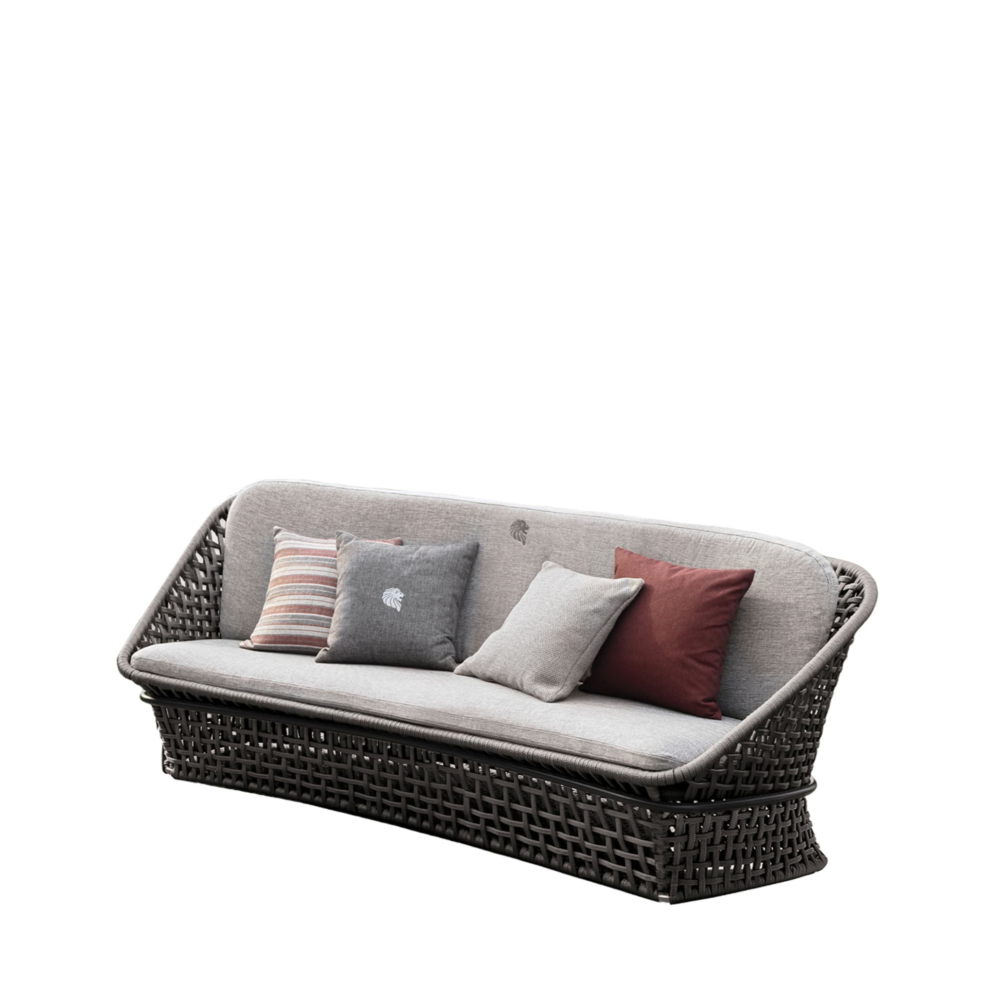 2-seater Black Outdoor fabric Sofa - Main view