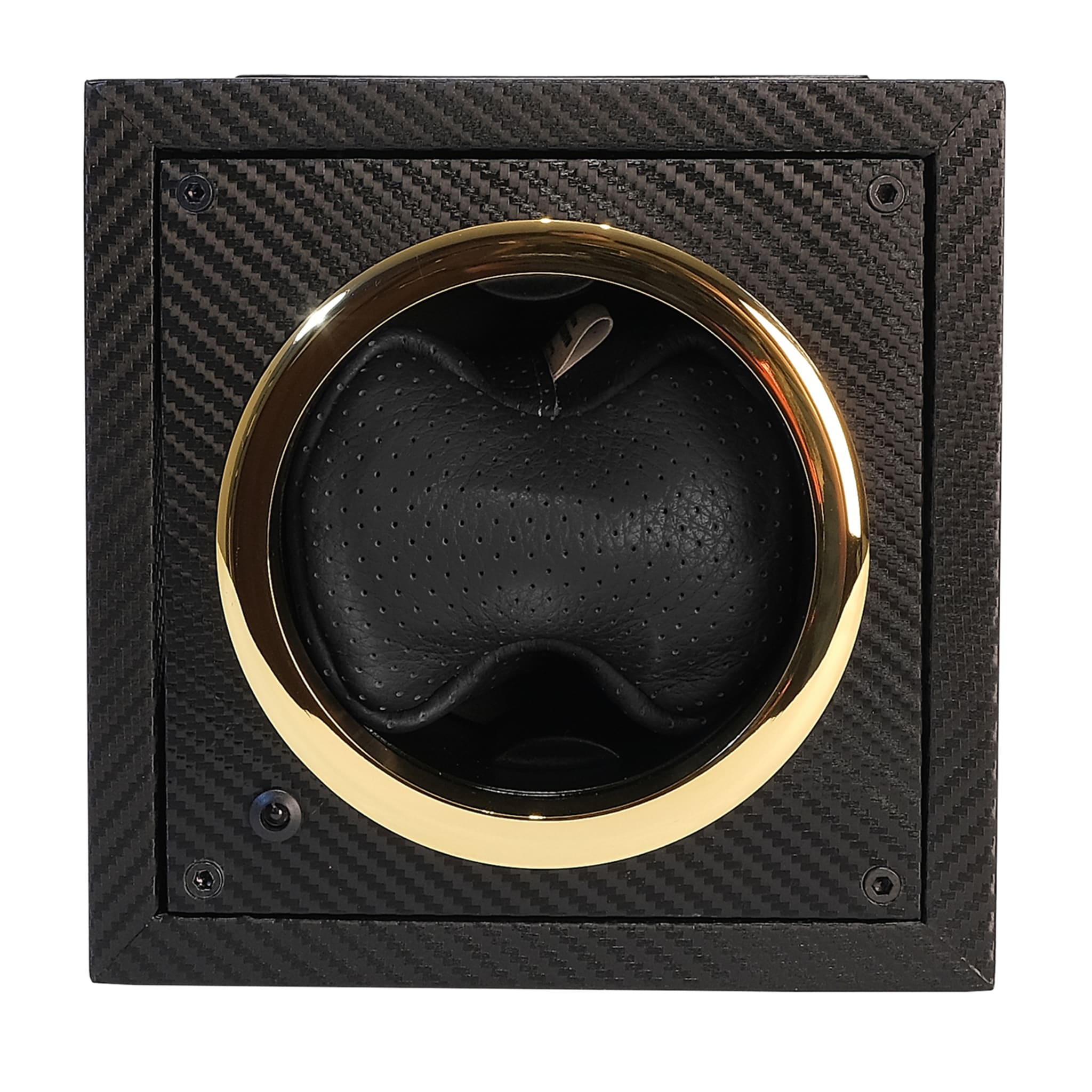 MT Mini Black Carbon & Black Leather Watch Winder - Main view