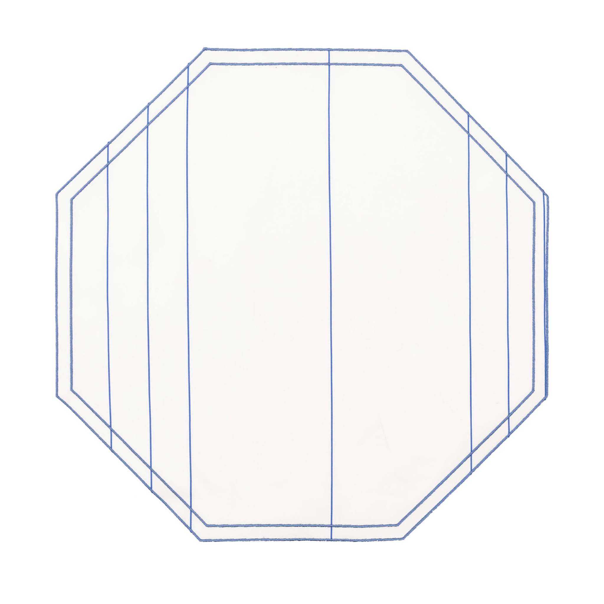 Juego de 2 manteles individuales octogonales azul laurel - Vista principal