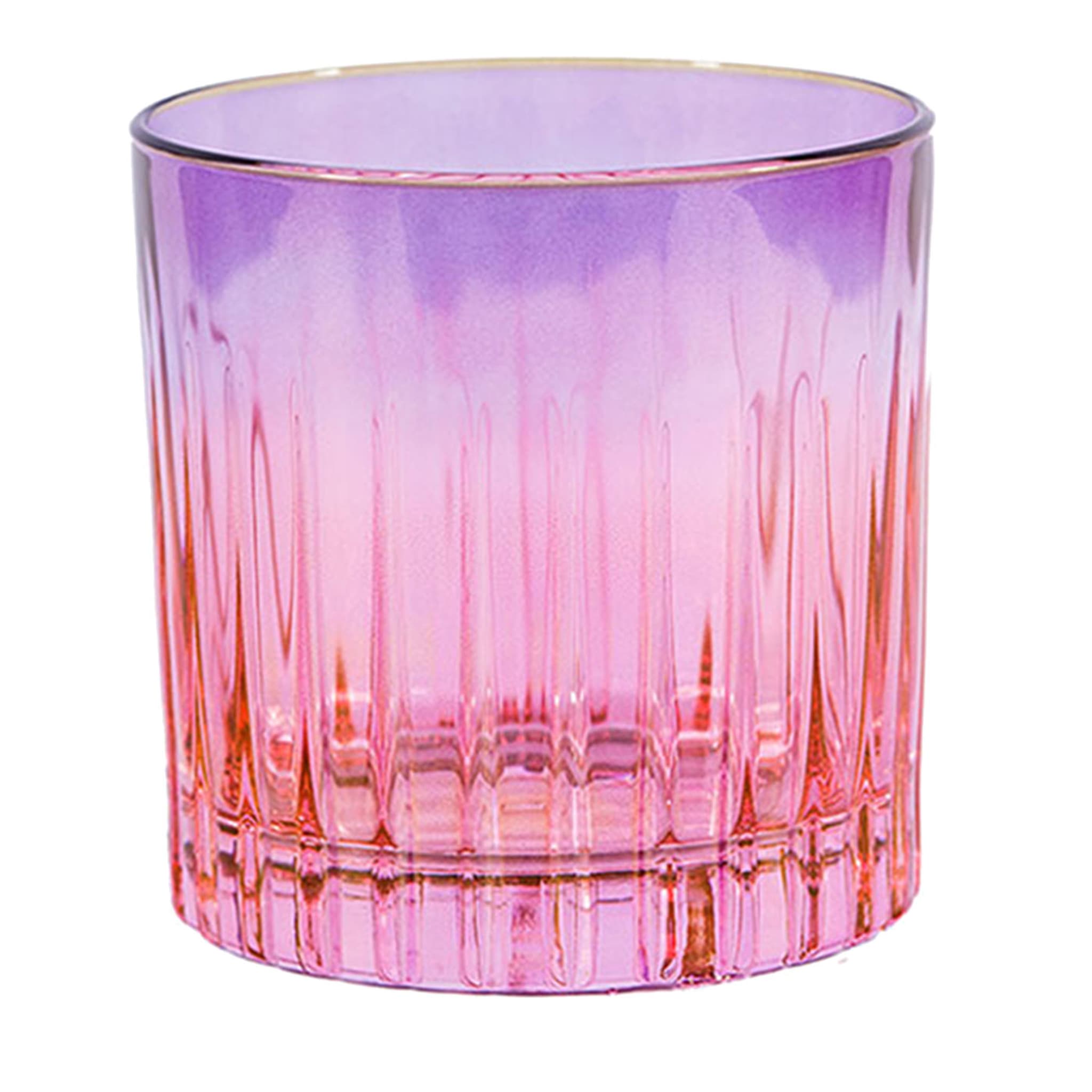 Domina Set de 2 verres à eau violet-rose - Vue principale