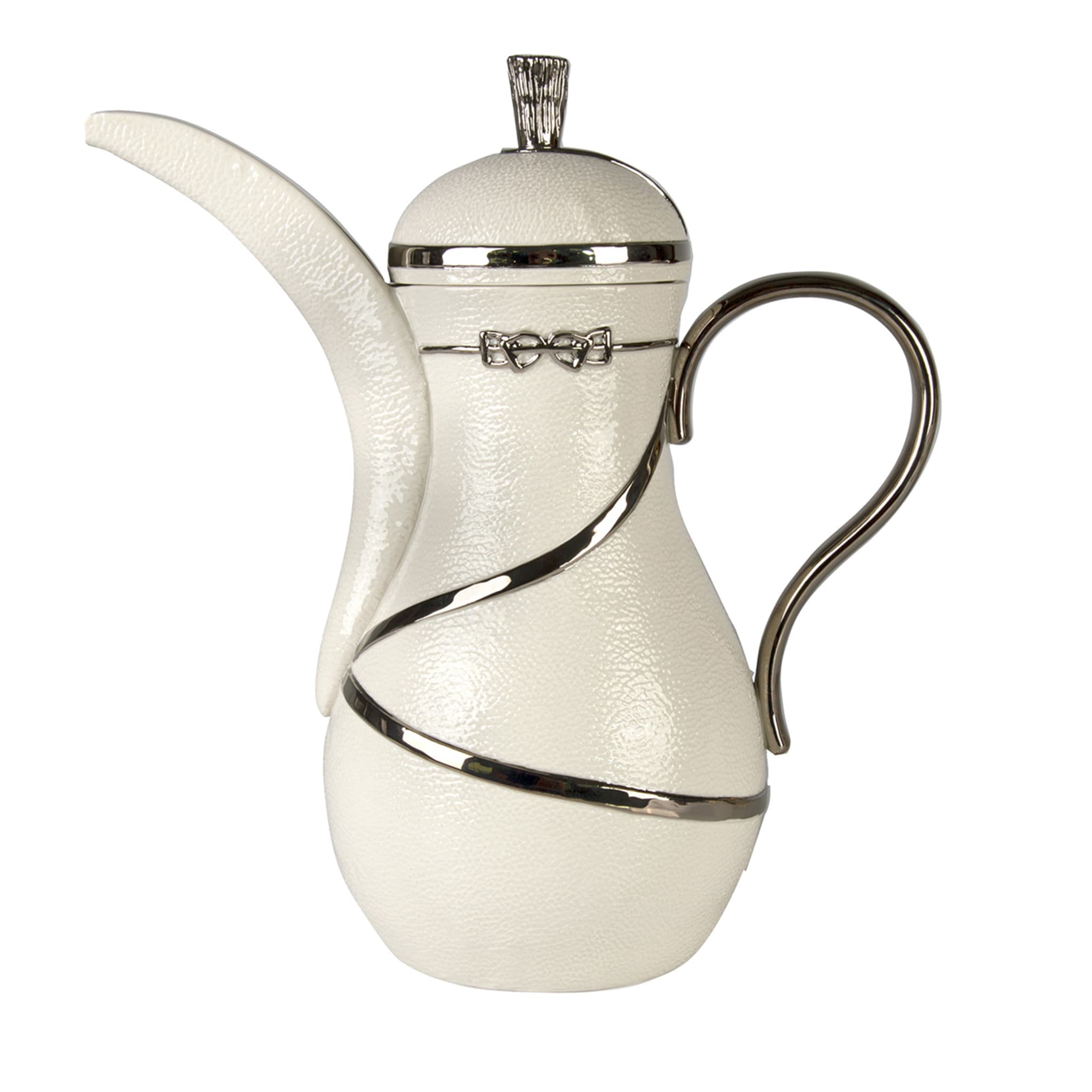 DRESSAGE DALLAH THERMOS - WHITE AND SILVER - Main view