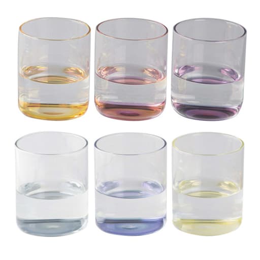 Iride Set of 6 Multicolored Glasses - Kanz Architetti