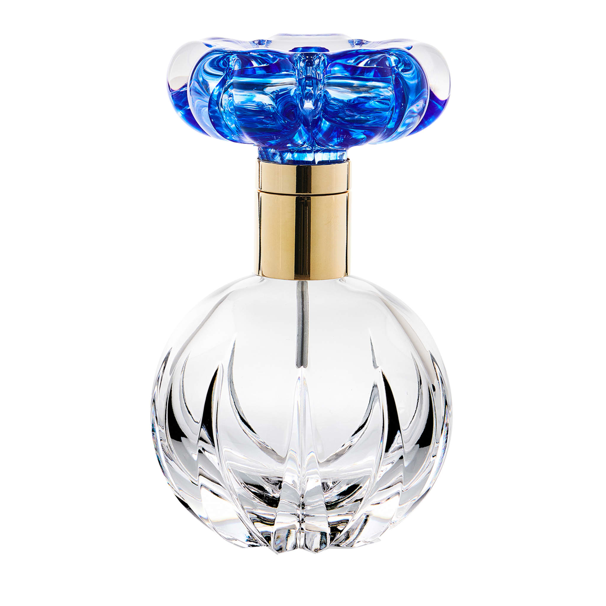 Frasco de perfume Cistus con flor azul - Vista principal