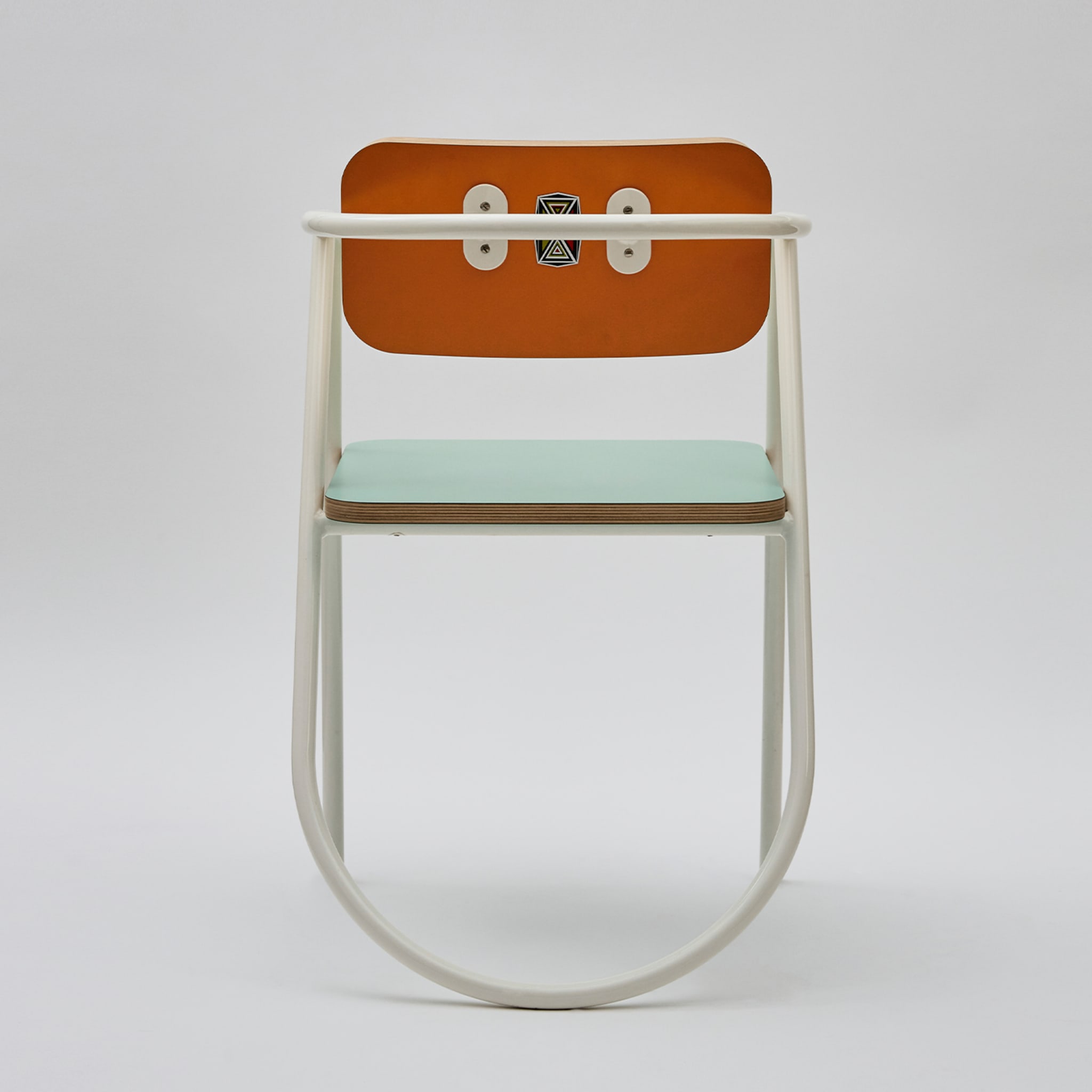 La Misciù White/Teal/Orange Chair  - Alternative view 3