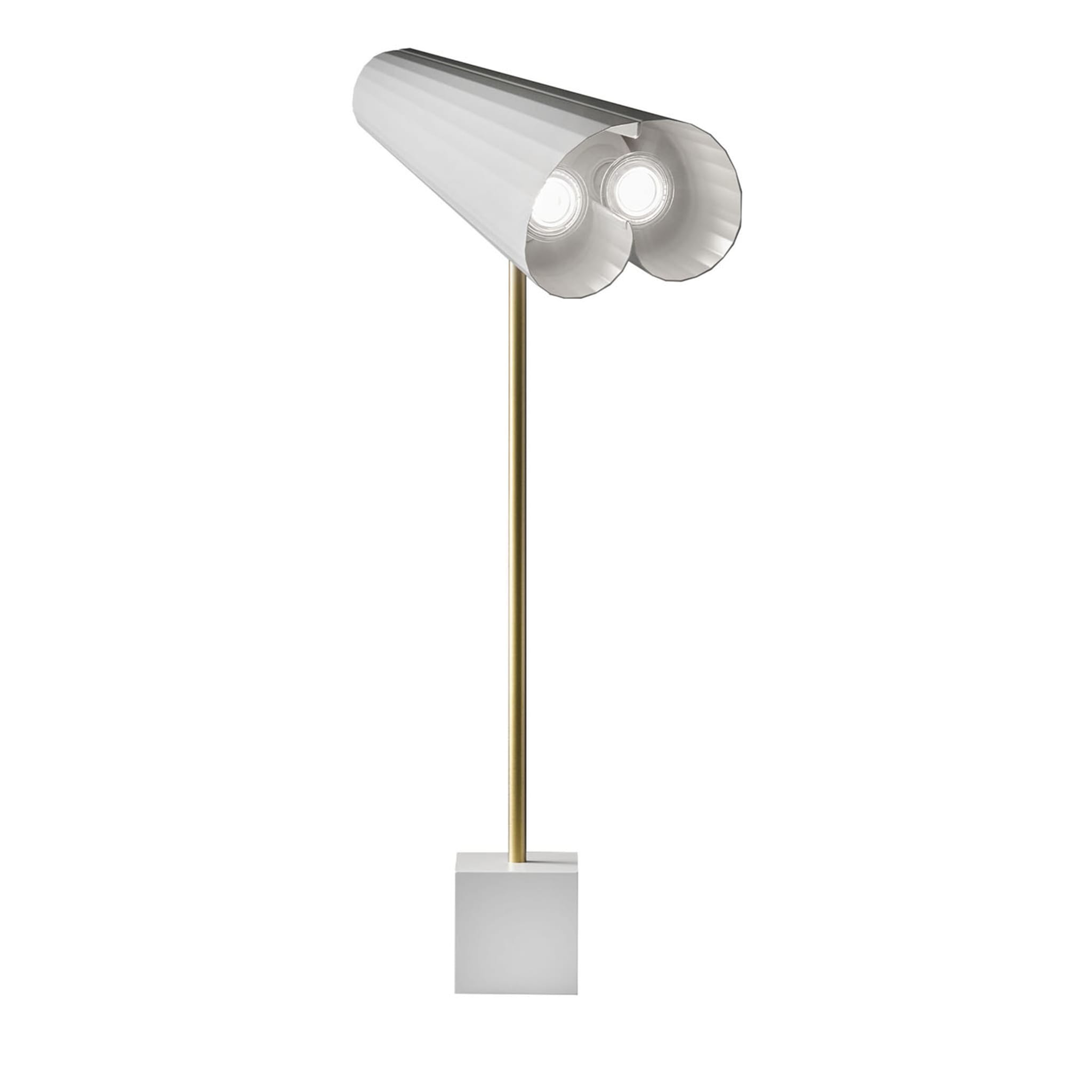 Lampe de table blanche Wall-y à 2 lumières par Michele Reginaldi - Vue principale