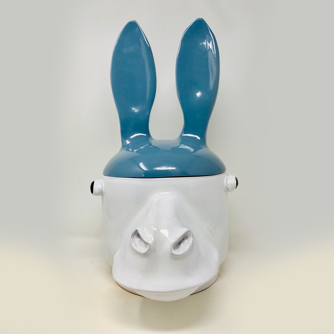 Donkey Large Blue and White Container with Lid - Freaklab