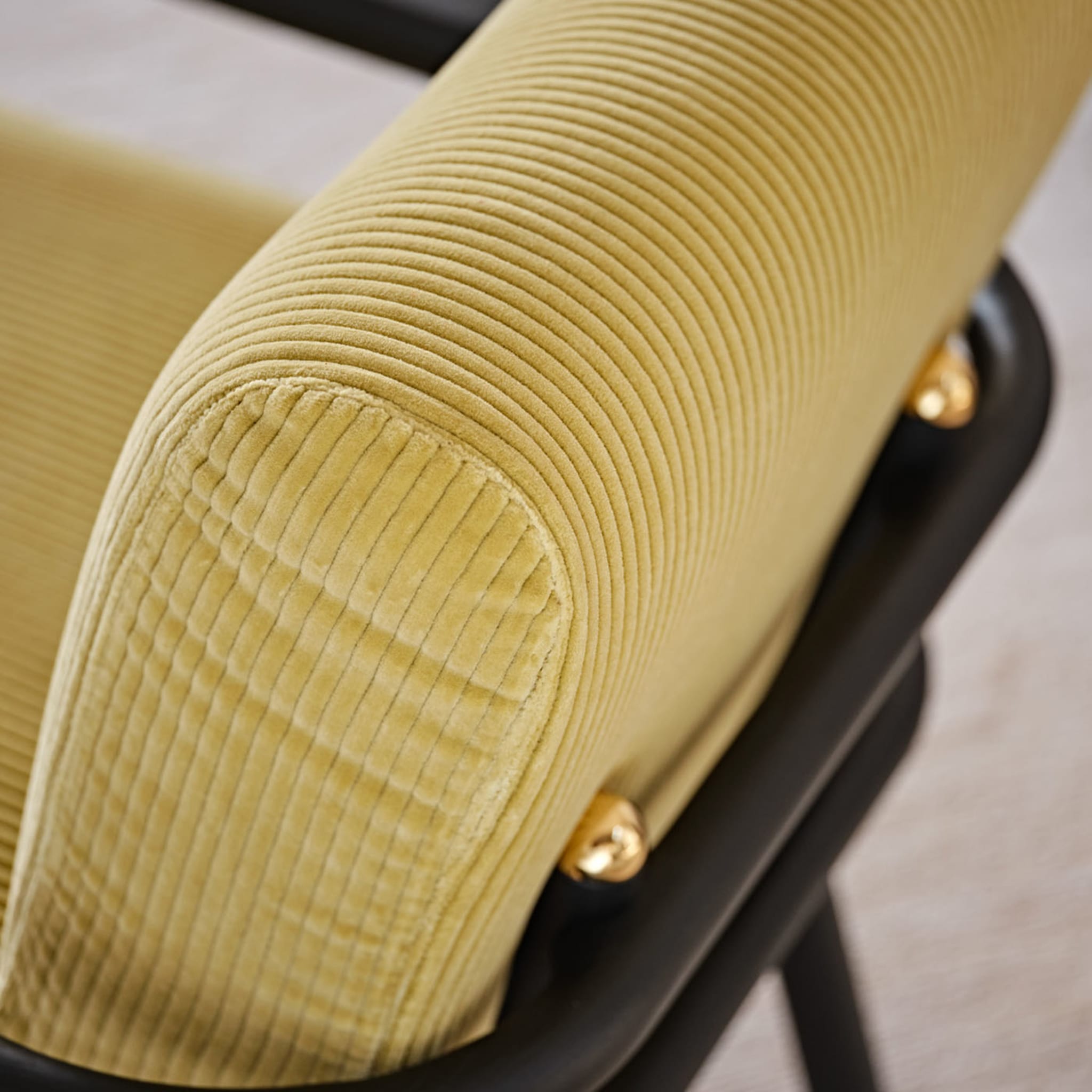 Girò Moka &amp; Yellow Lounge Chair - Vista alternativa 4