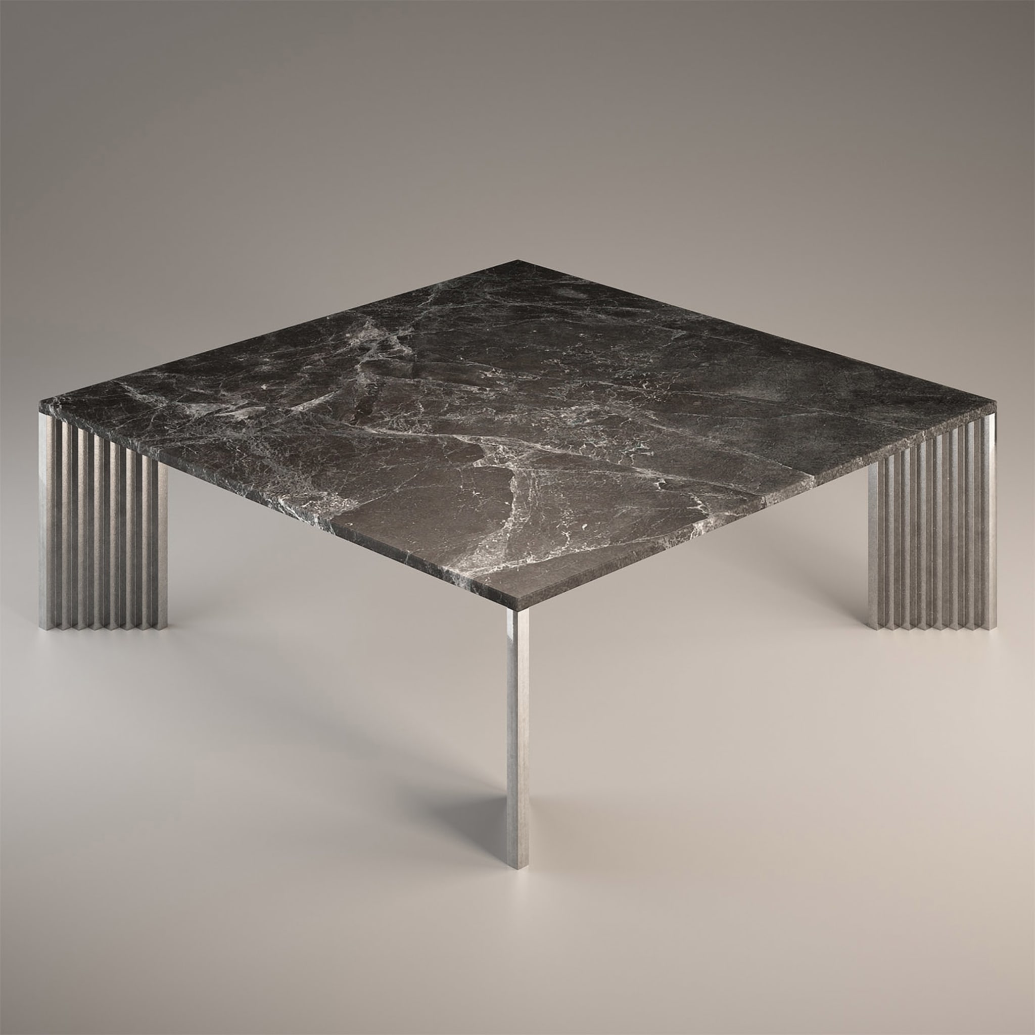 Piero Emperador Gray Marble Top Coffee Table - Alternative view 2
