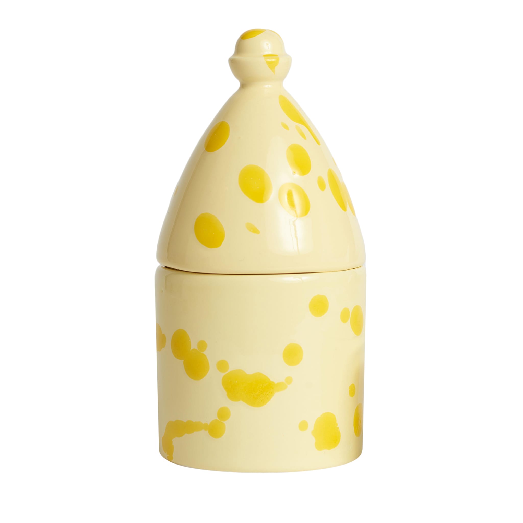 Trullo Cream and Yellow Candle Holder - Alternative view 1