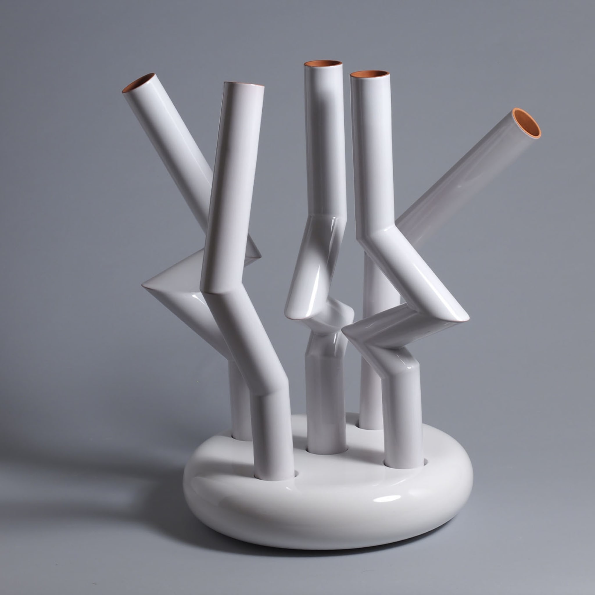 Periferie - 2021 White Vase by Ennio Nonni - Alternative view 1