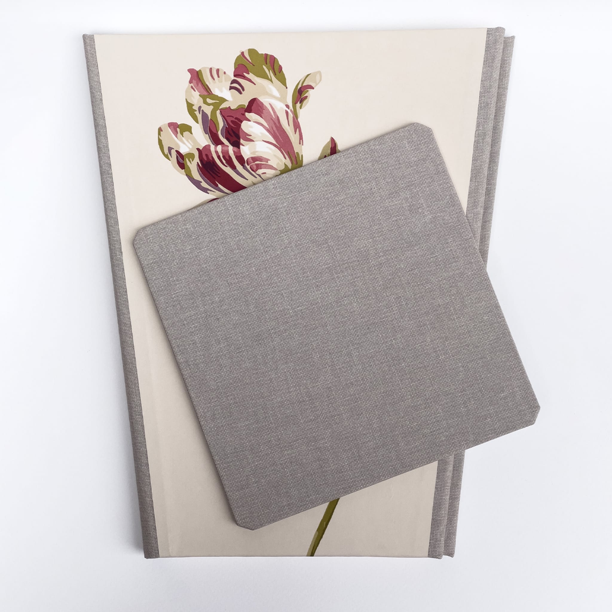 Floral Beige &amp; Taupe Faltbarer Papierkorb - Alternative Ansicht 2