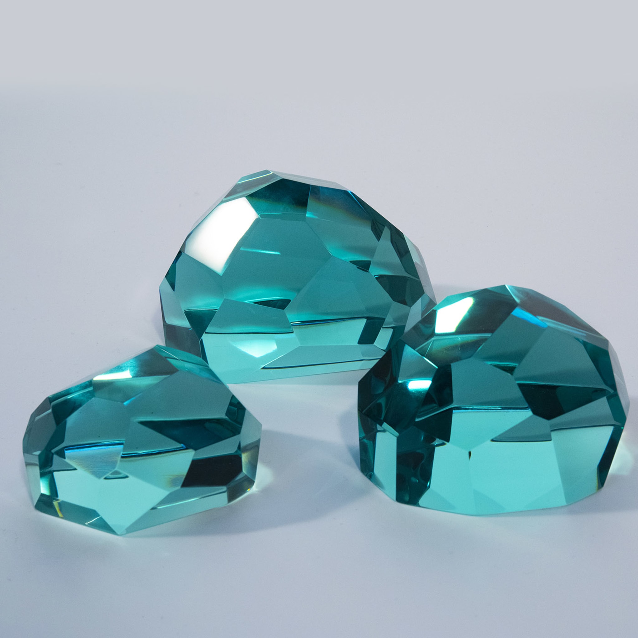 Set di tre sculture di cristallo Gems - Vista alternativa 2