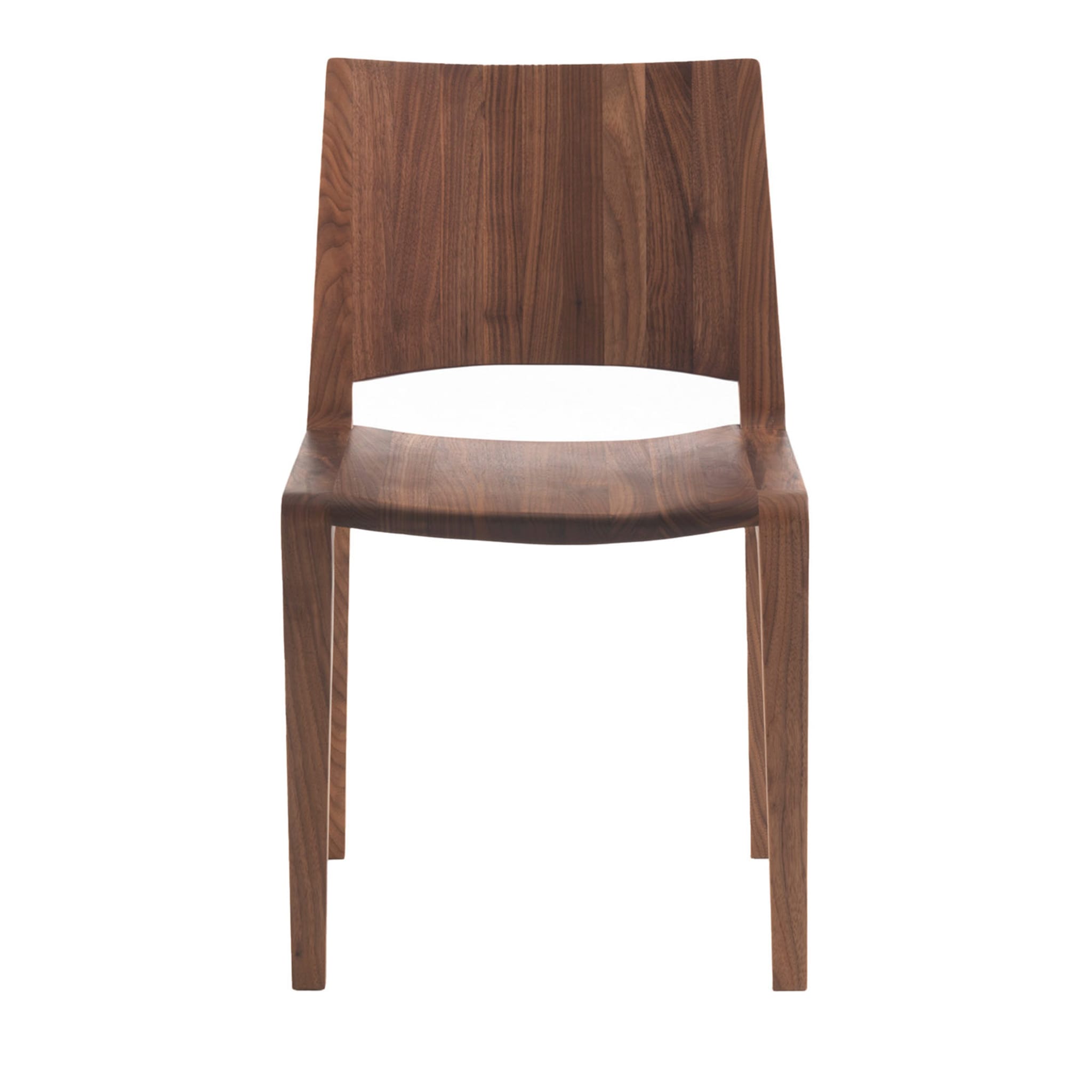 Voltri Stuhl aus Nussbaumholz von Renzo & Matteo Piano - Hauptansicht