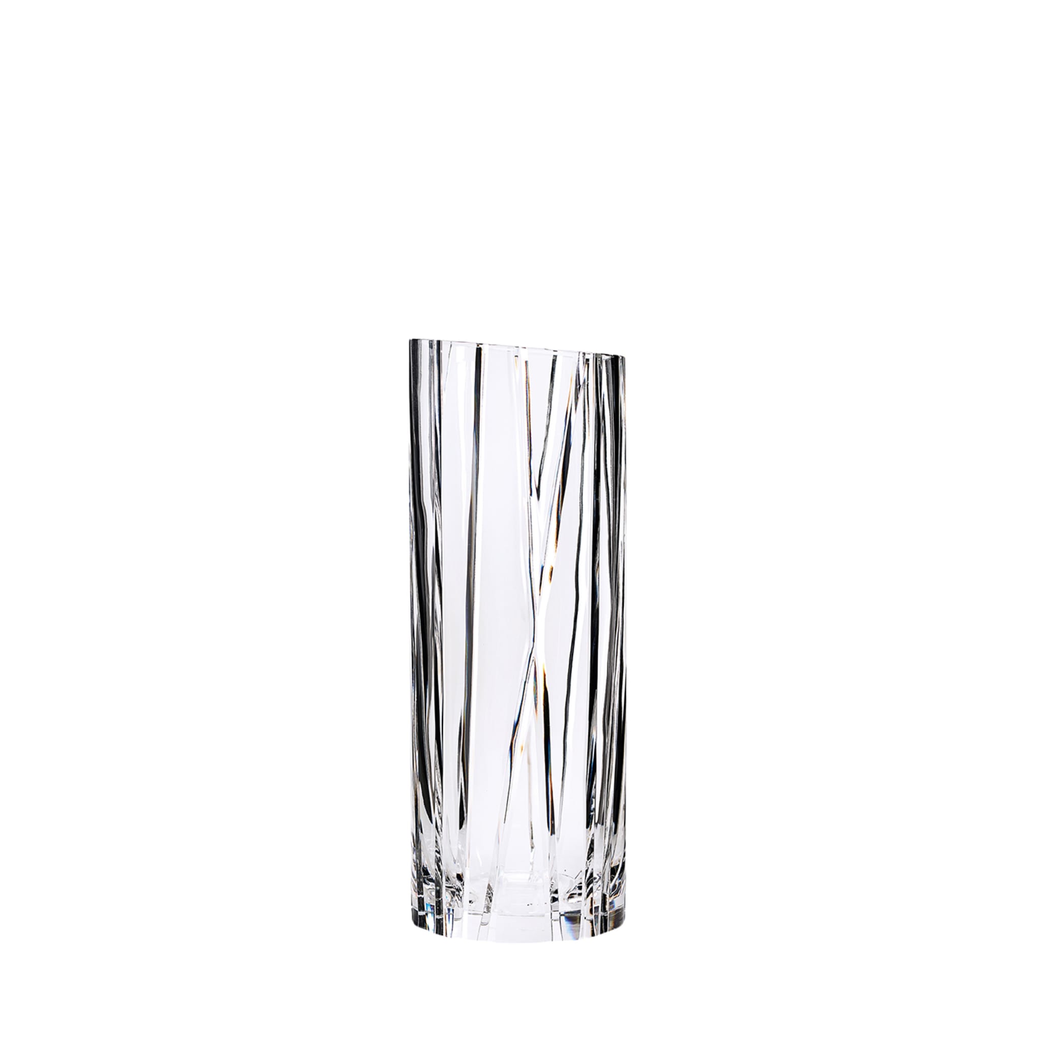 Manhattan Transparent Medium Glass Vase - Main view