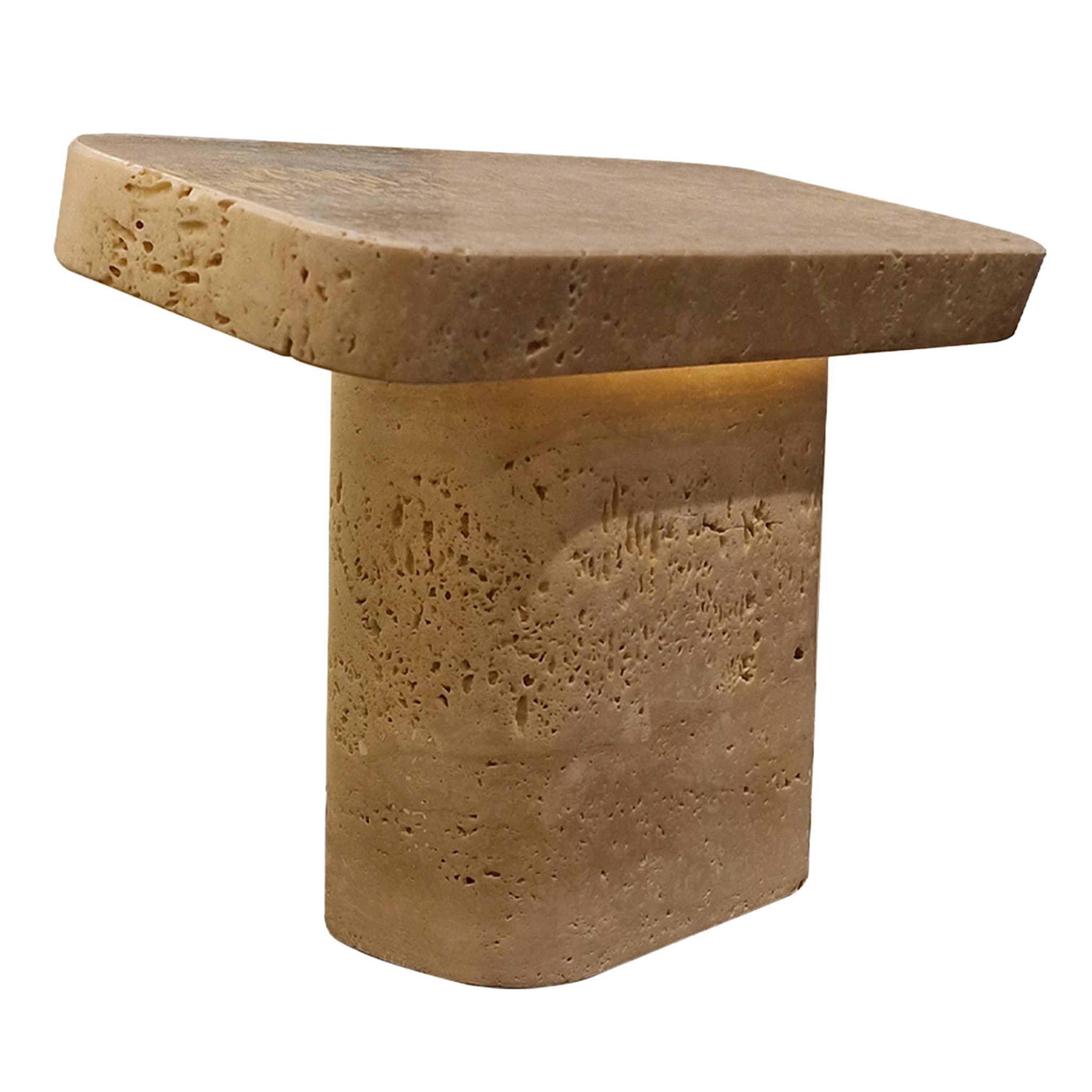 Tor Small Orientable Travertine Table Lamp - Main view