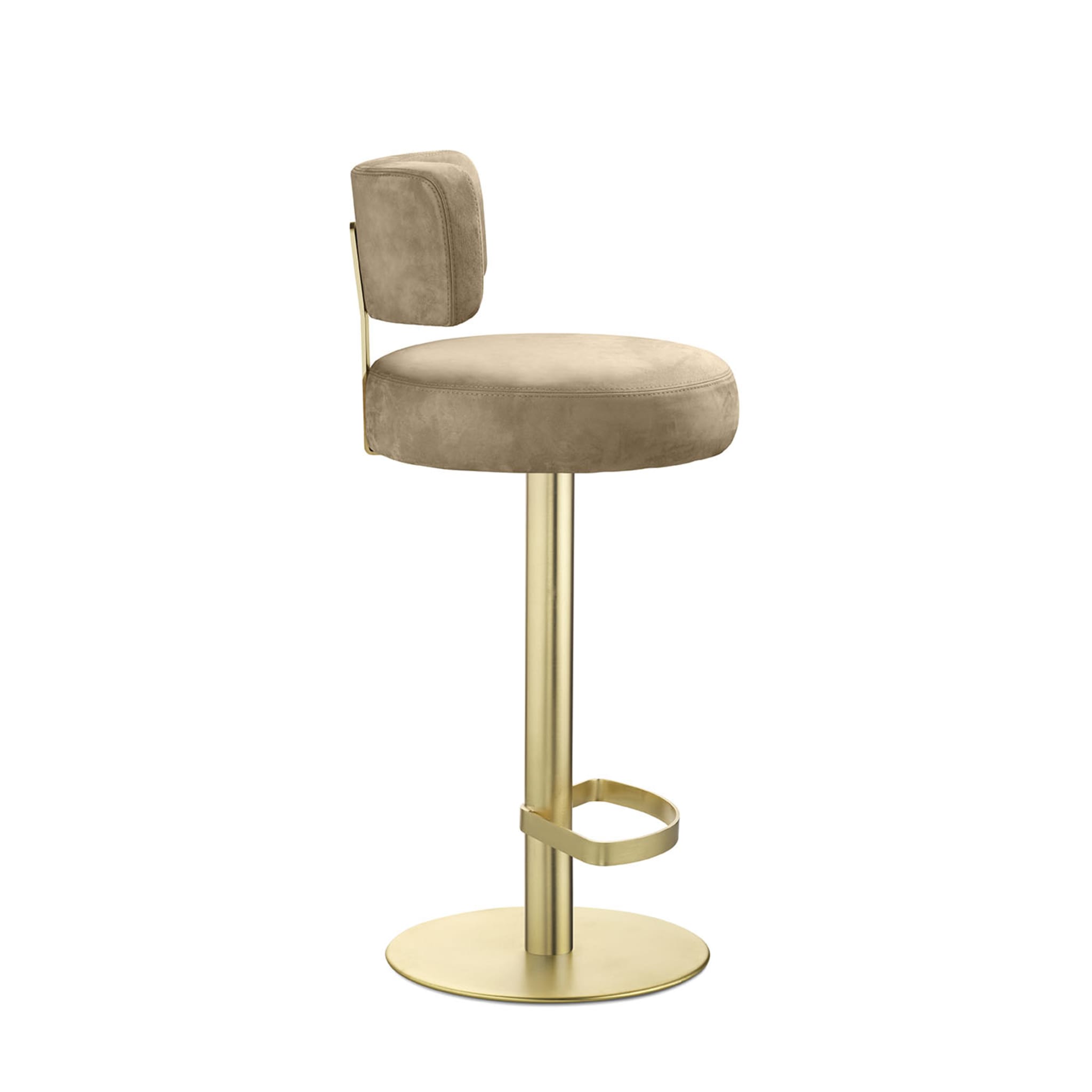 Alfred fixed Gold Bar Stool - Alternative view 2