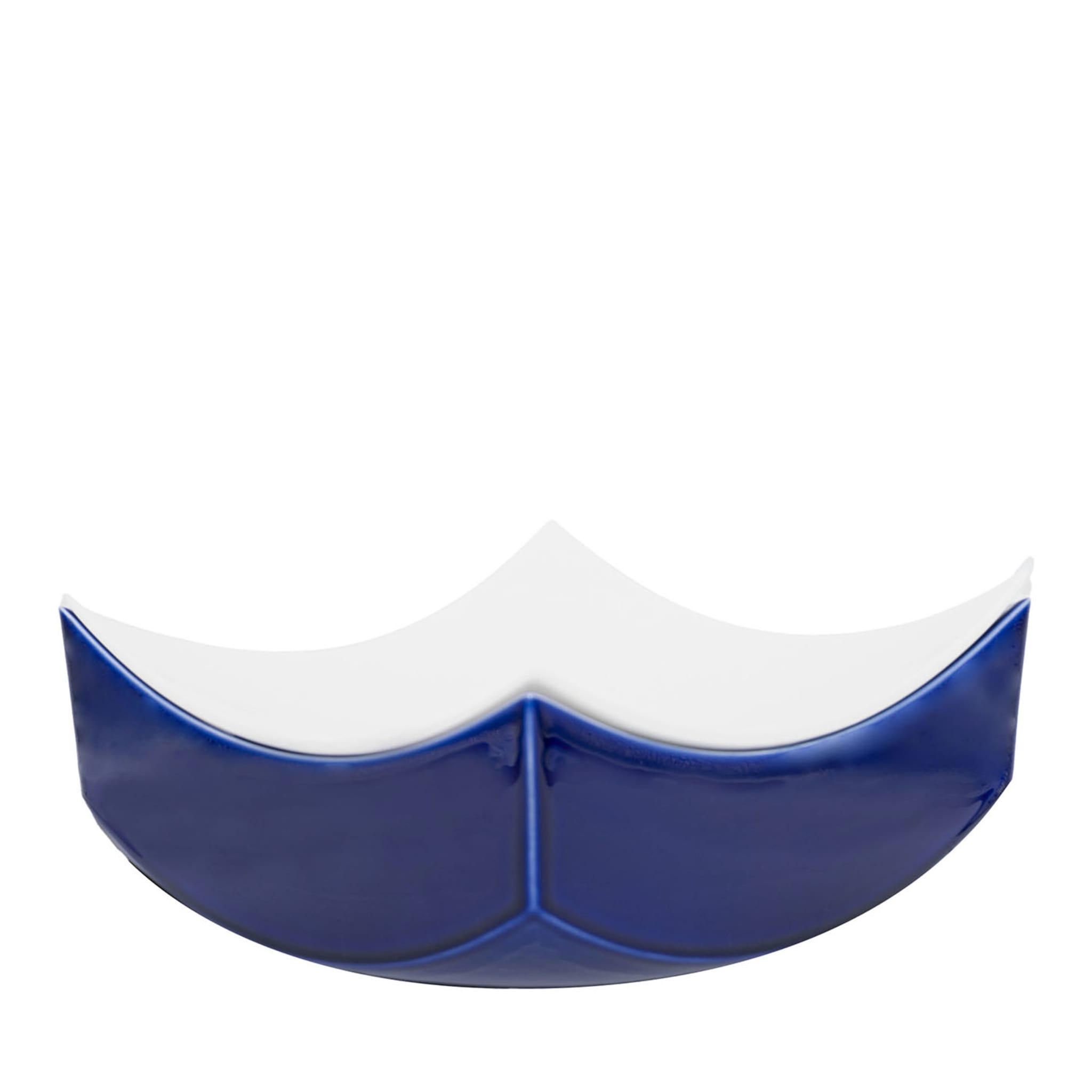Blau-weiße Bonbonschüssel Wave von Cristian Visentin - Hauptansicht