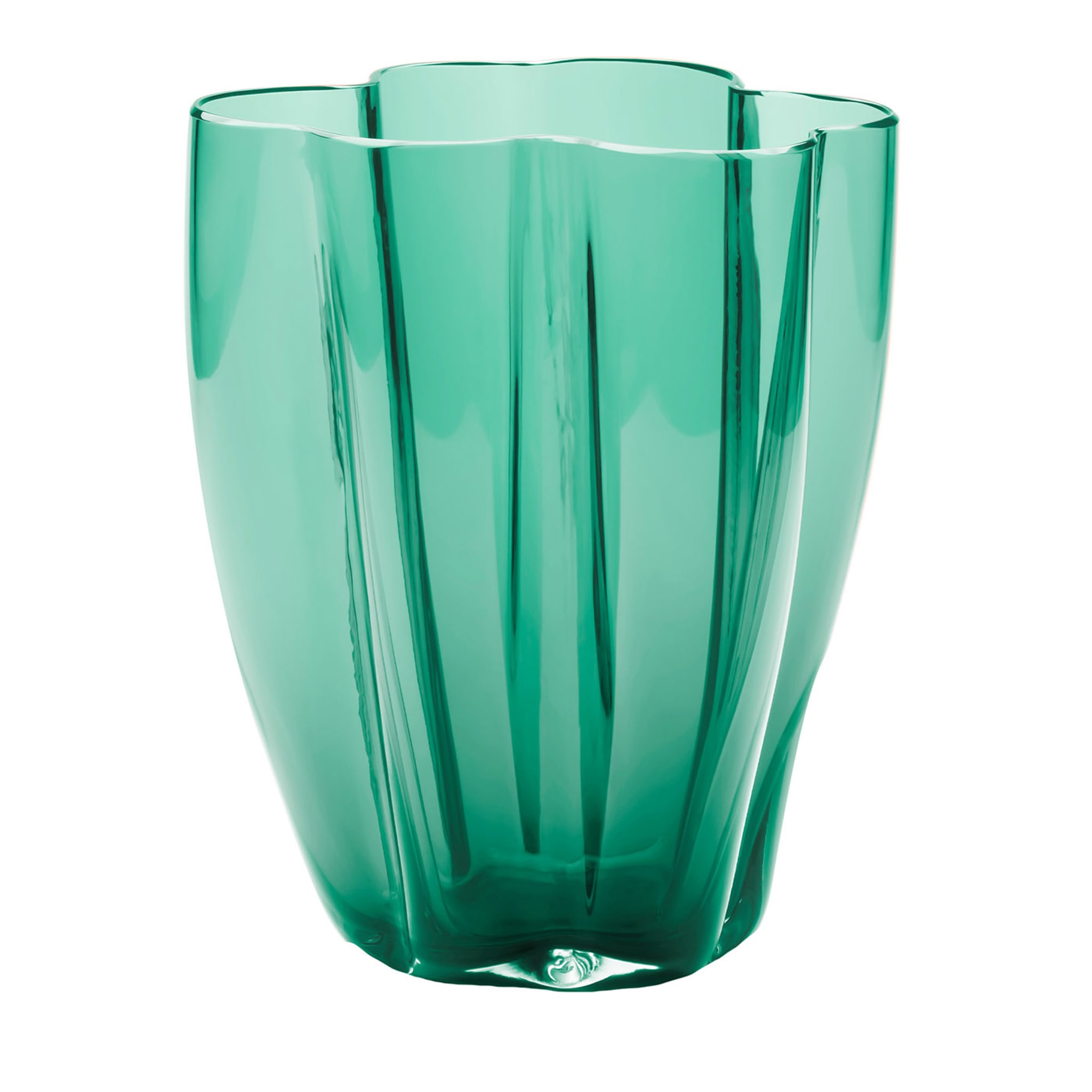 Petalo Emerald Green Small Vase - Main view