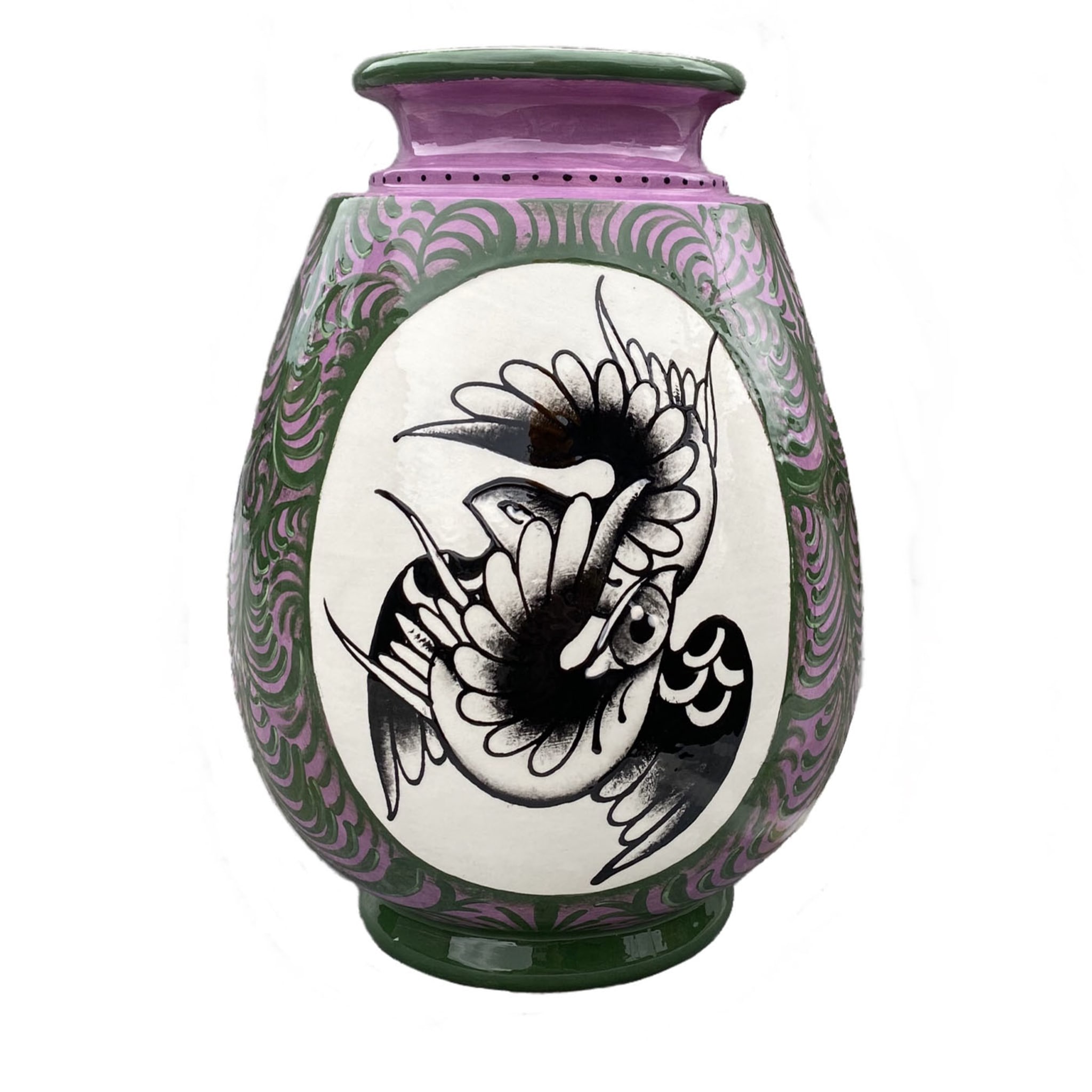 Vase en céramique violet - Vue principale